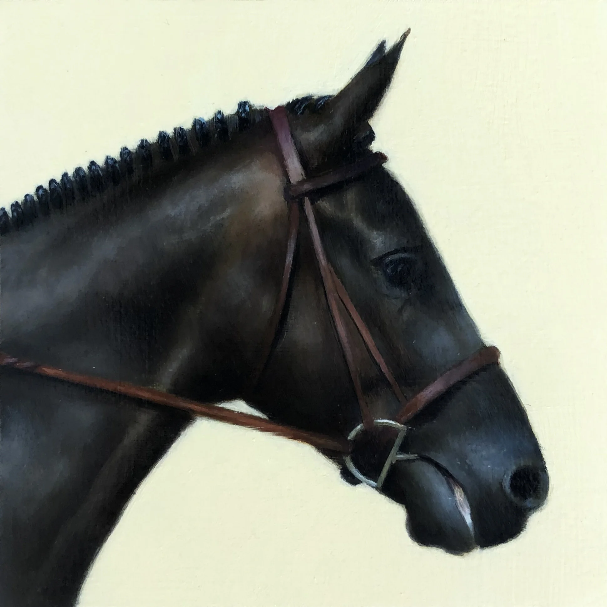   JACK  oil on panel 4” x 4” 2019 