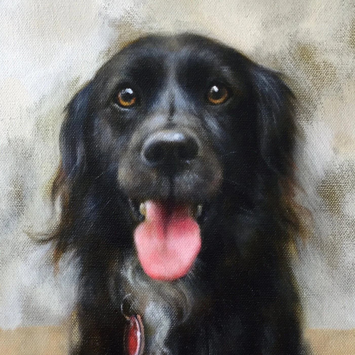  Portrait of Sweeper  (detail)  oil on canvas   16” x 12” 2017   