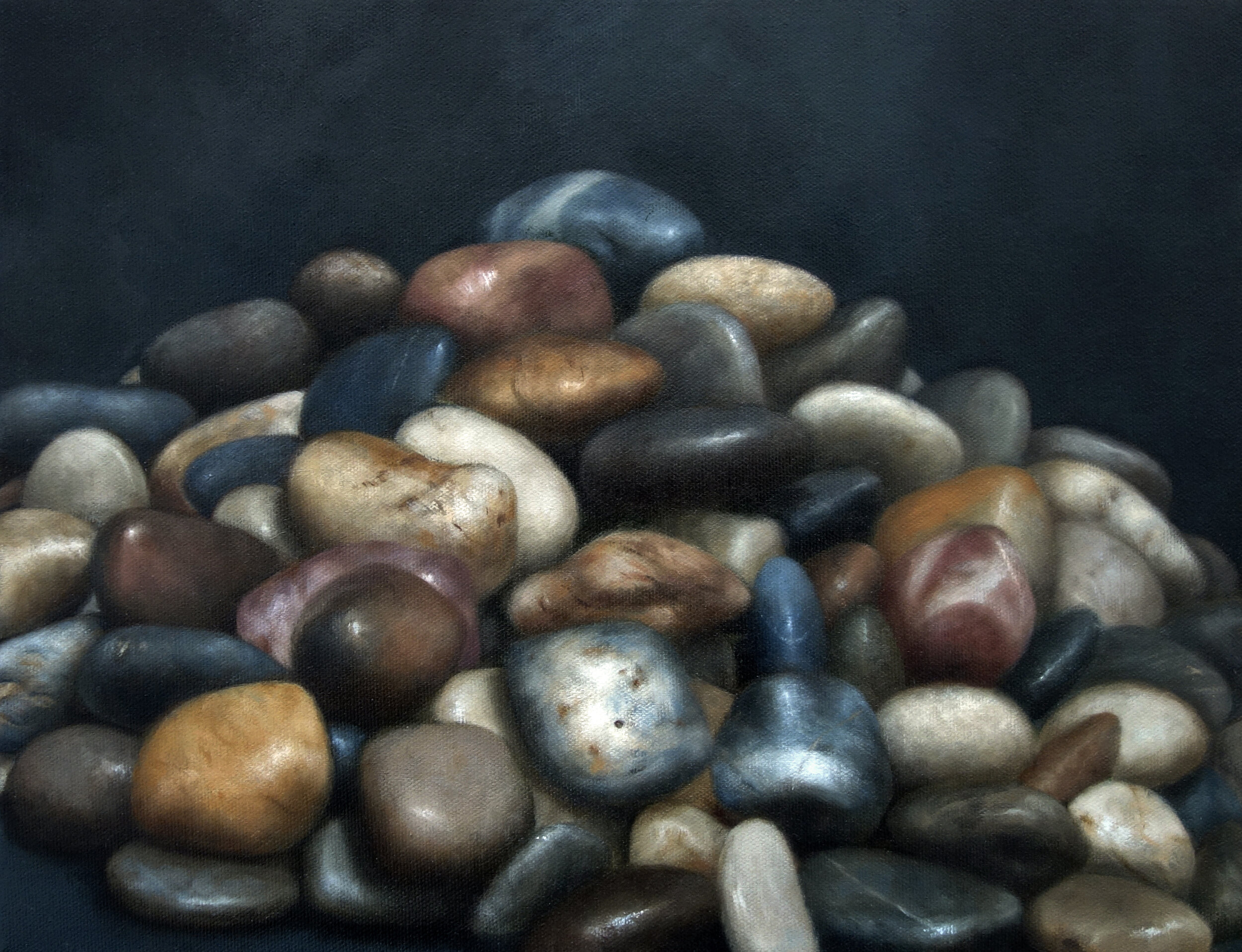   ROCKS I  oil on canvas 11” x 14” 2021 
