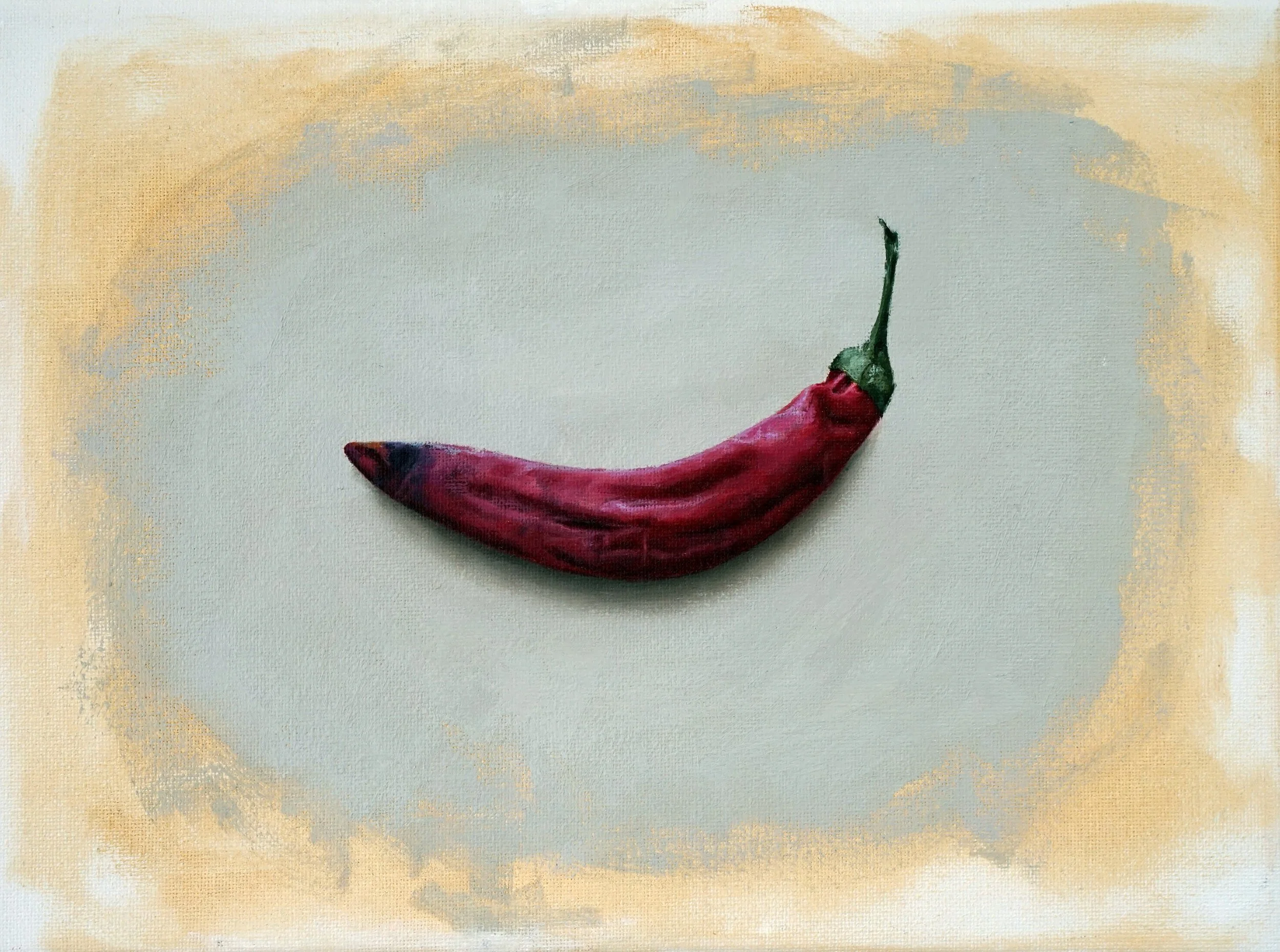   CAYENNE PEPPER (STUDY I)  oil on canvas 9” x 12” 2024 