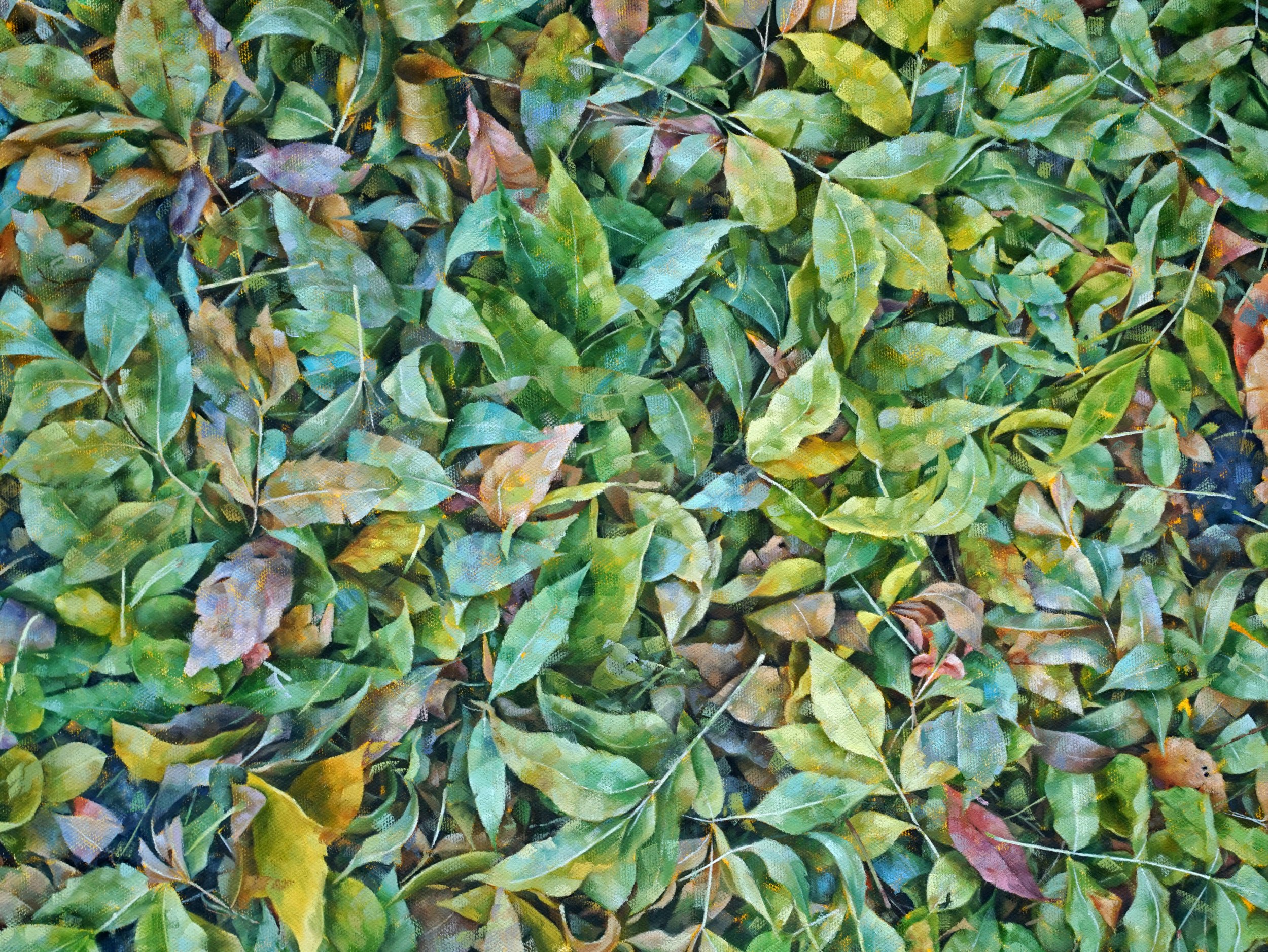   FALL ON KENT ST. II  oil on canvas 12” x 16” 2021 