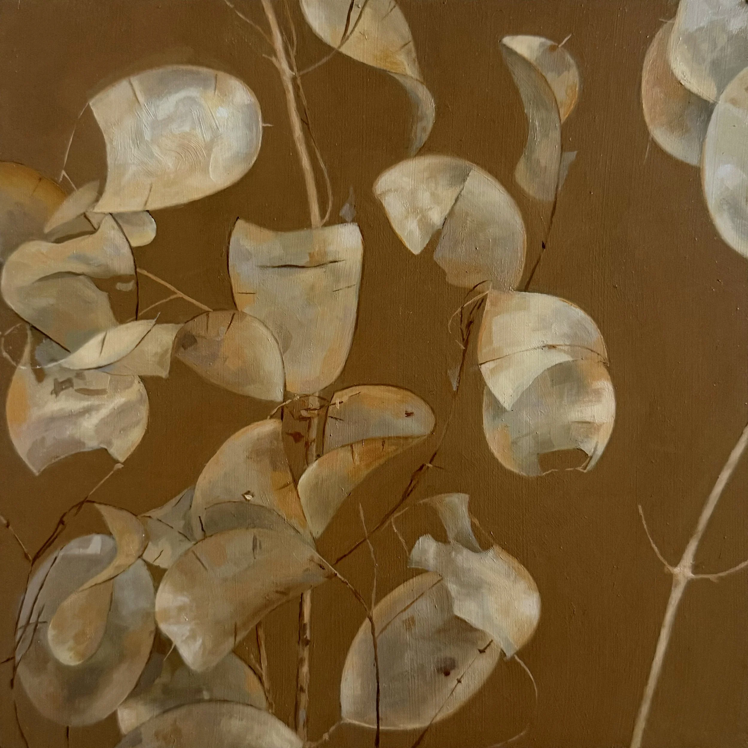   LUNARIA (FRANKLIN) I  oil on panel 6” x 6” 2025 