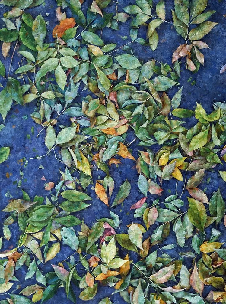   FALL ON JAVA ST.  oil on canvas 24” x 18” 2021 