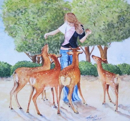2009 Maya and Hoofs.jpg
