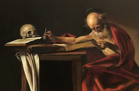 After Caravaggio: St. Jerome Writing