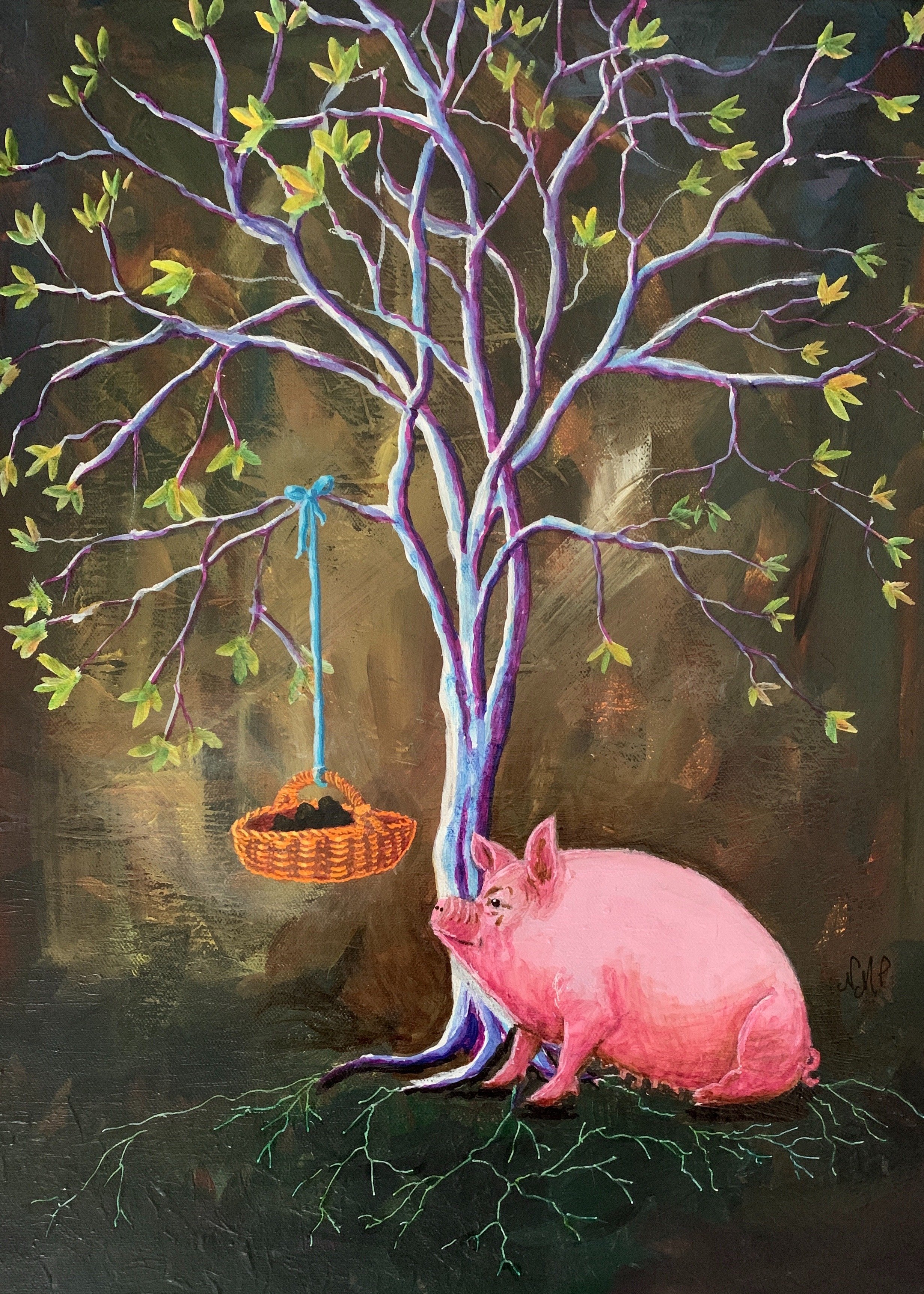 Pig with Truffle Tree