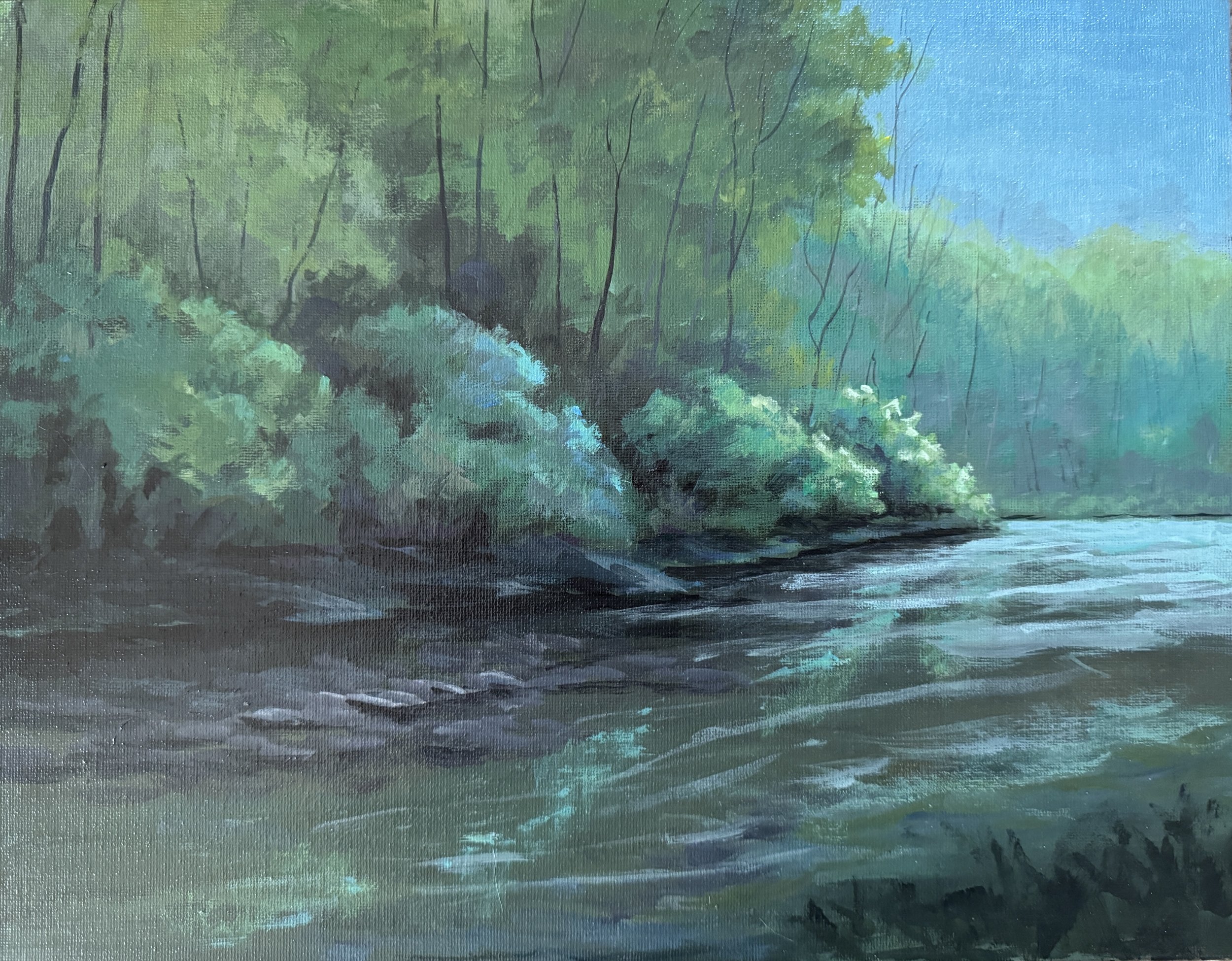 ACCOTINK CREEK 4  ACRYLIC   11X14  $200