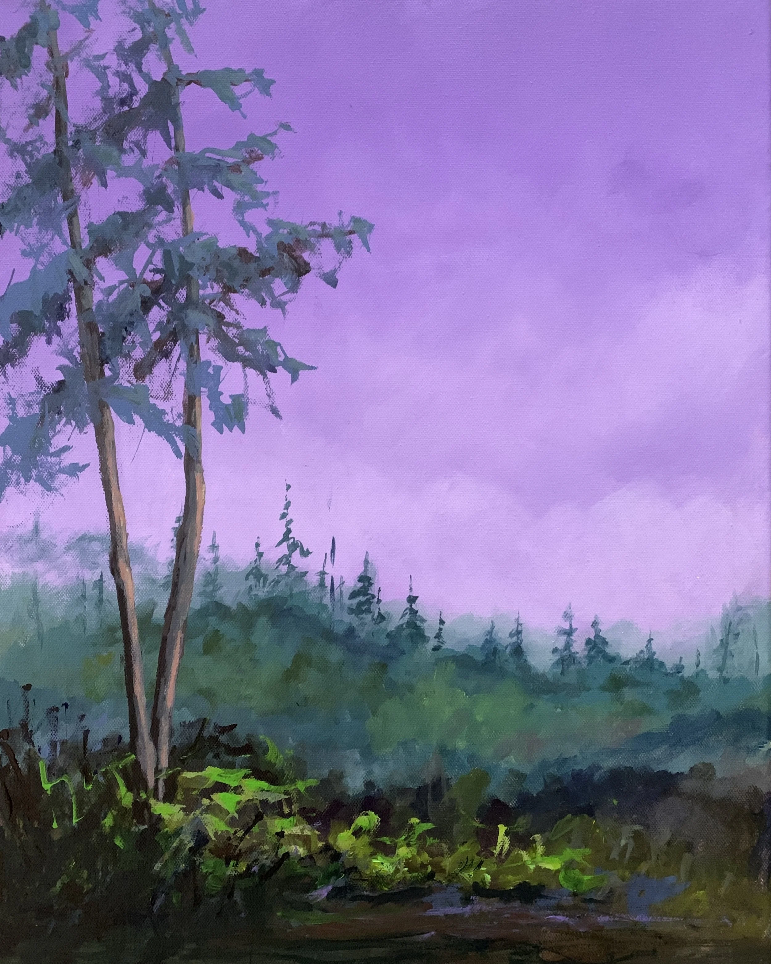 PURPLE HAZE   ACRYLIC    16X20    $375