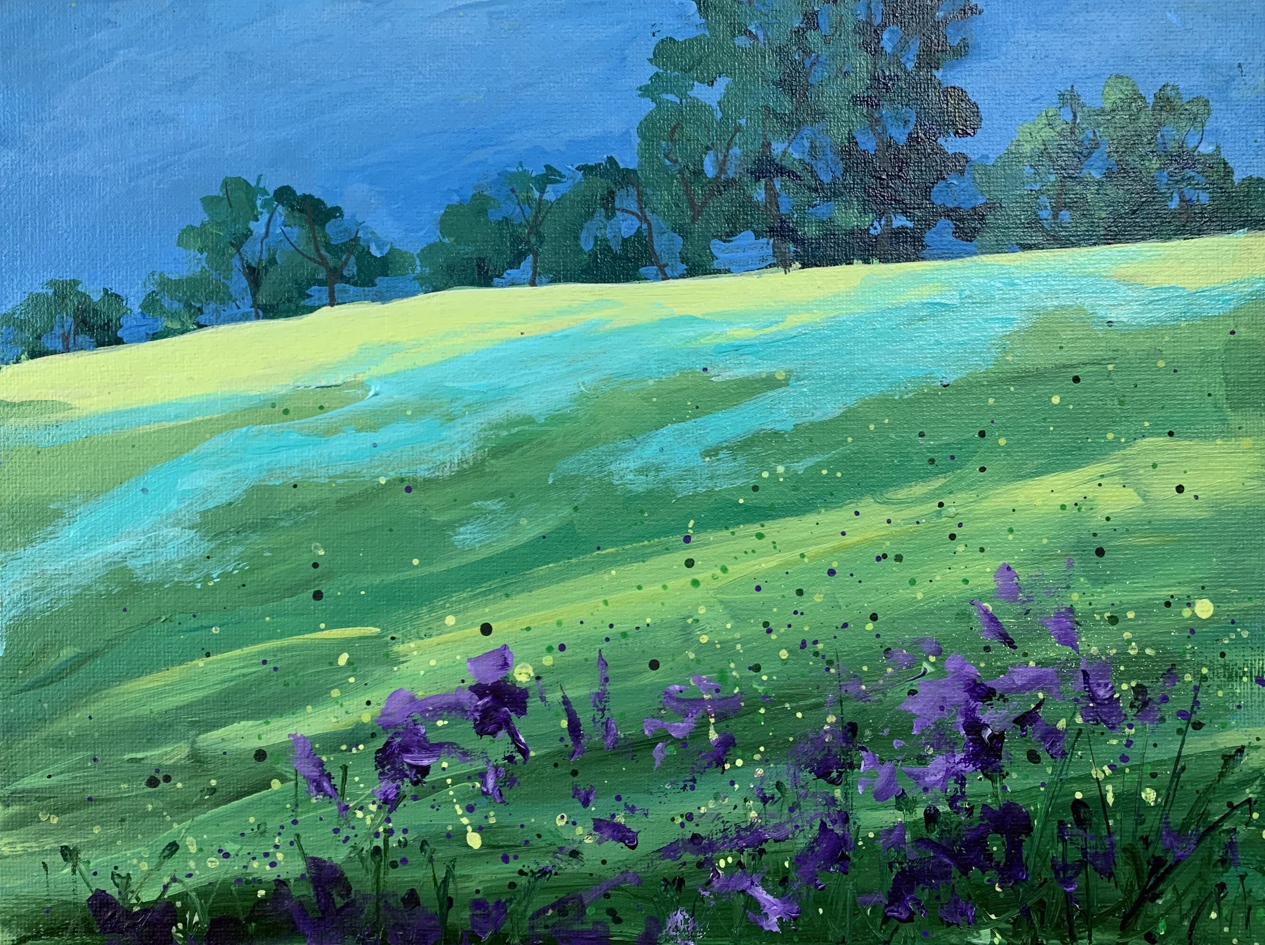 SPRING MEADOW    ACRYLIC   9X12    $200