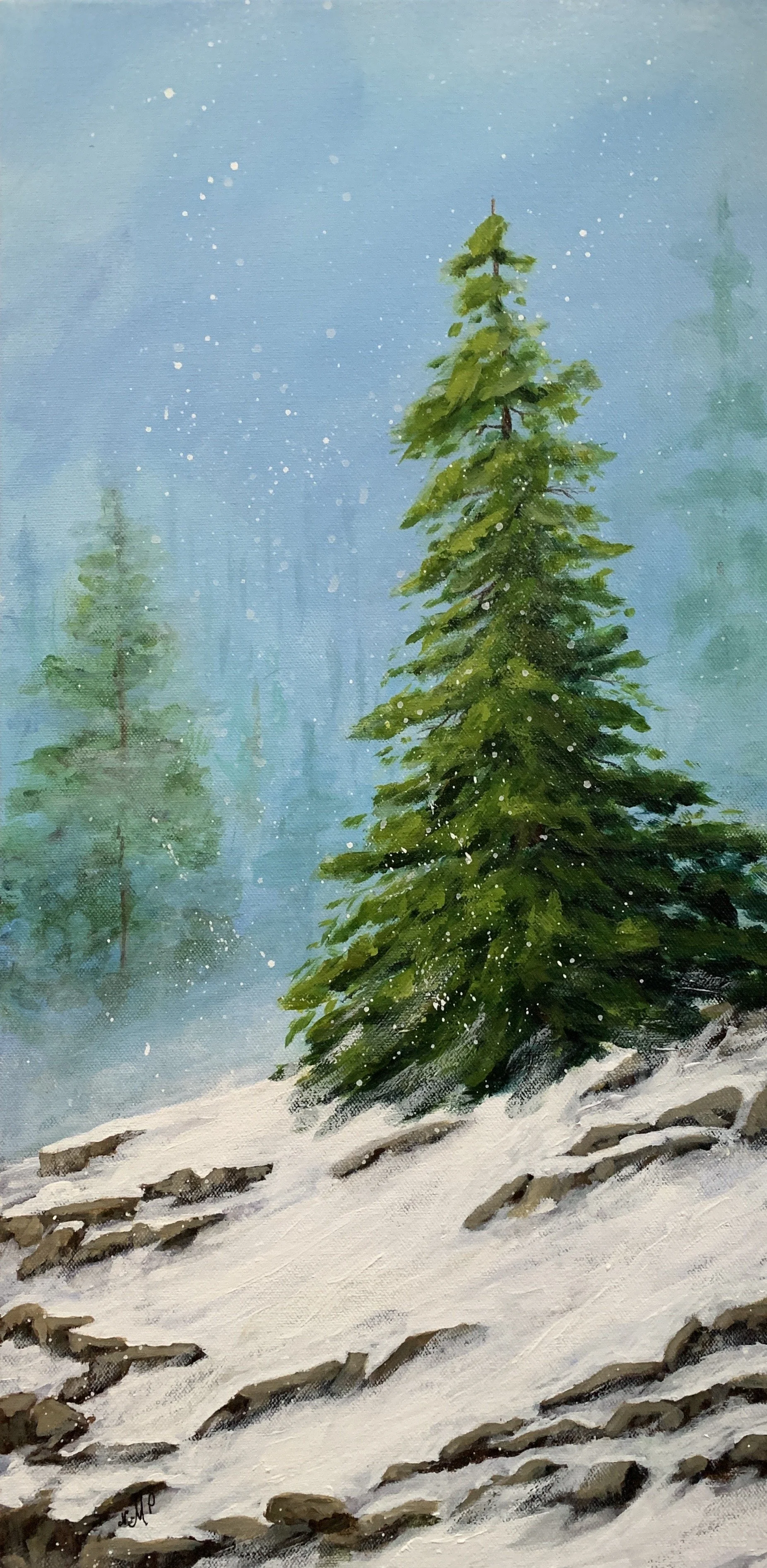 EVERGREEN   ACRYLIC   12X24   $275