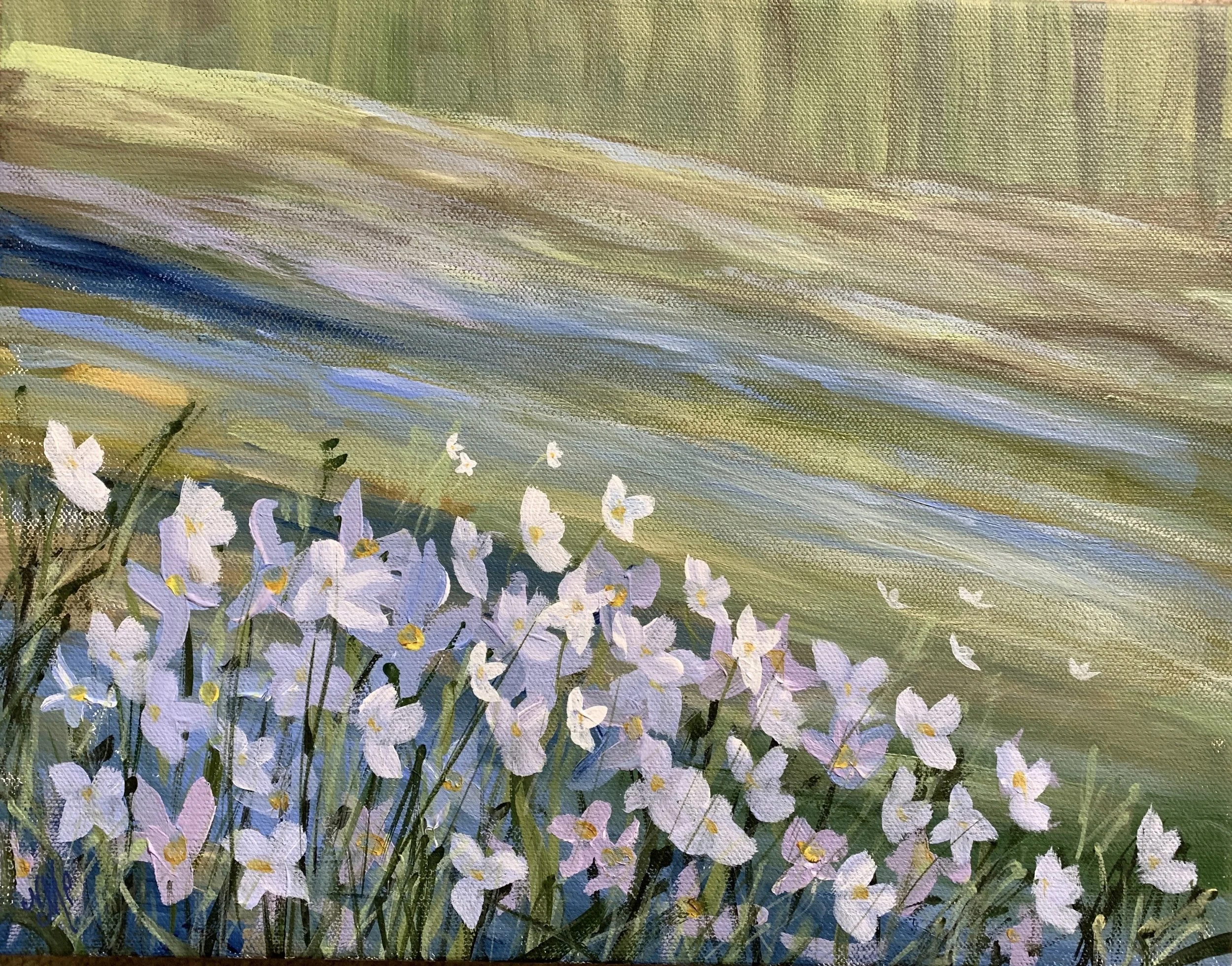 BLUETTES   ACRYLIC   12X16   $275