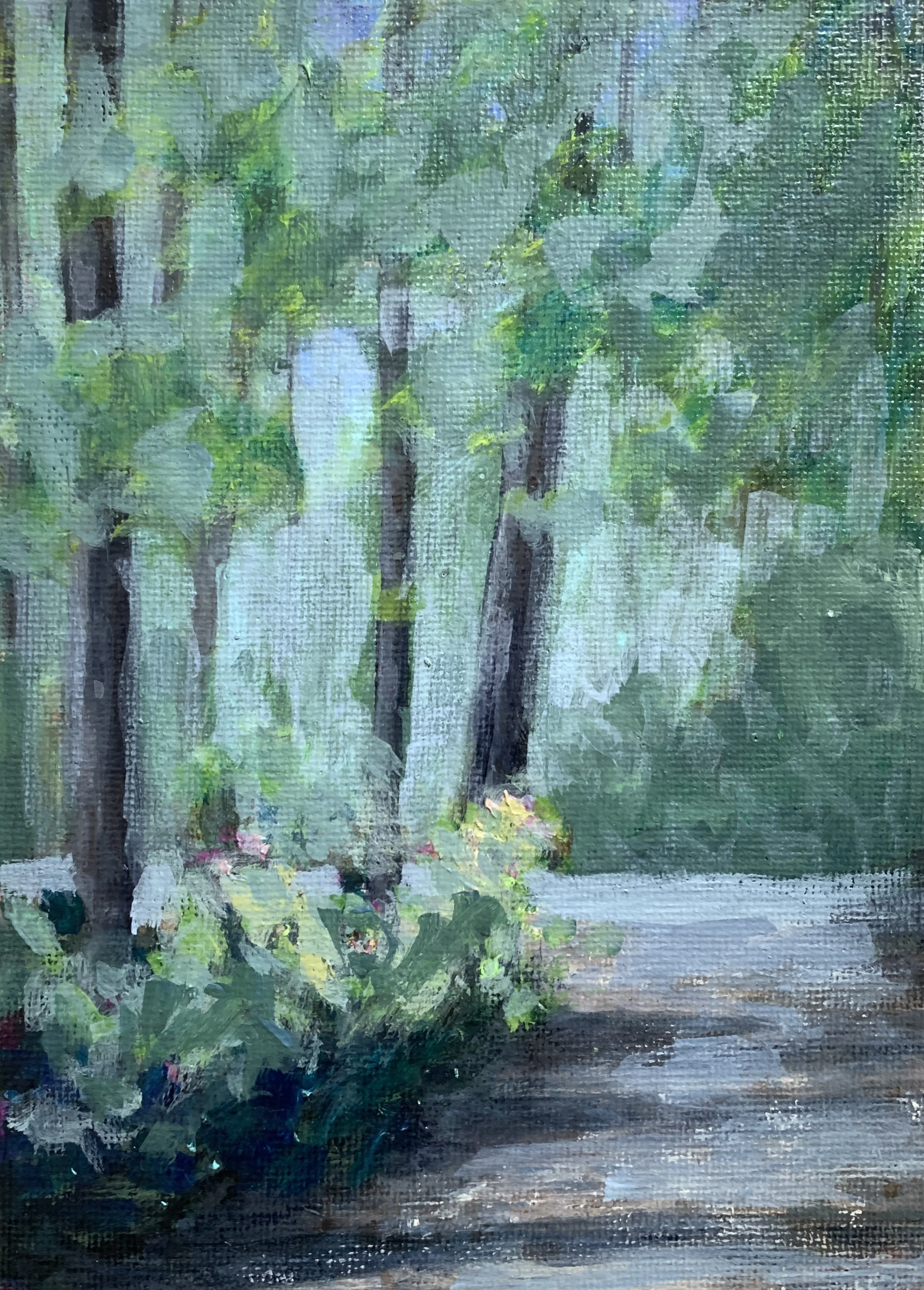 LAKE ACCOTINK SPRING   ACRYLIC   5X7   $85