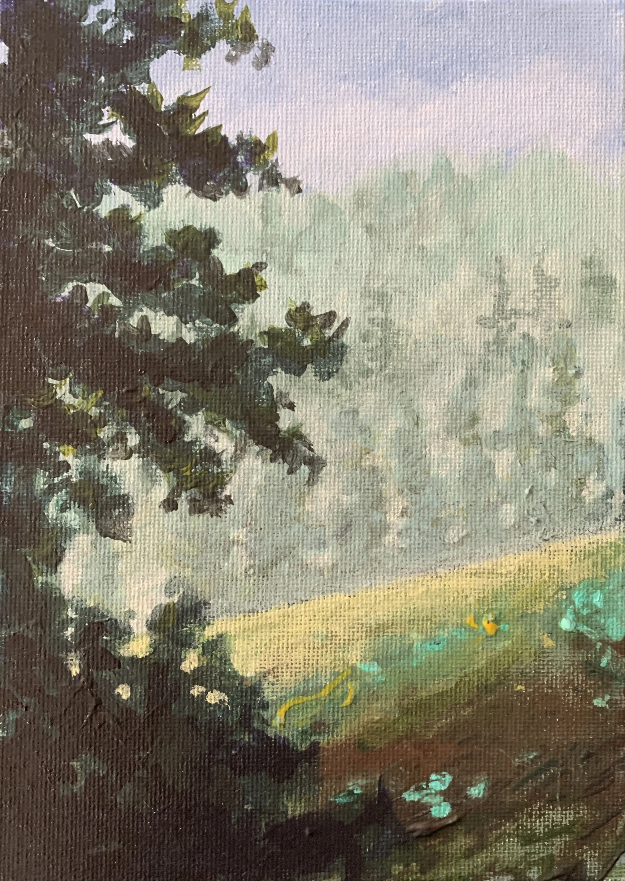INTO THE MIST   ACRYLIC   5X7   $95
