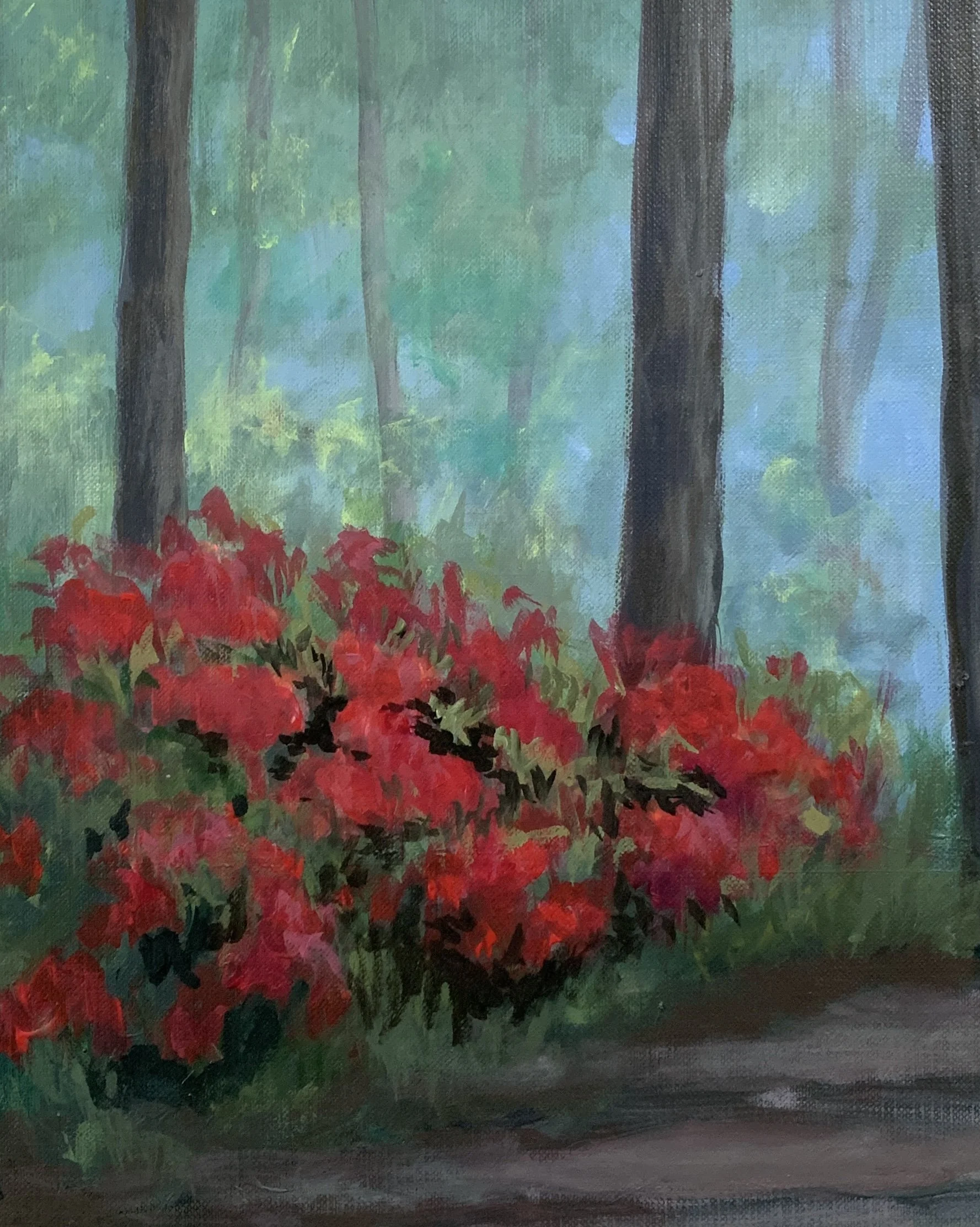 LAKE ACCOTINK AZALEA   ACRYLIC   8X10   $125