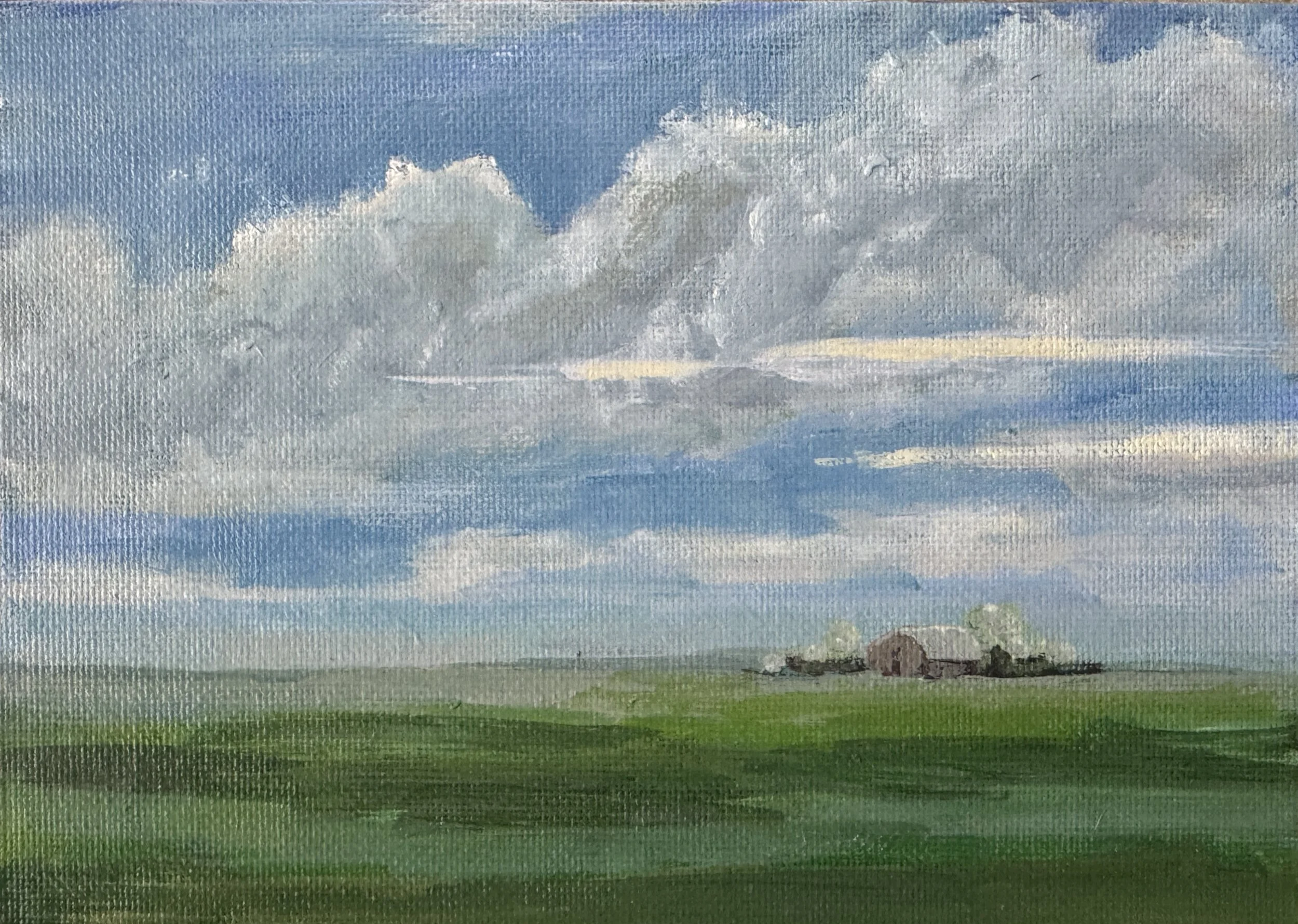 OPEN SKIES   ACRYLIC   5X7   $75