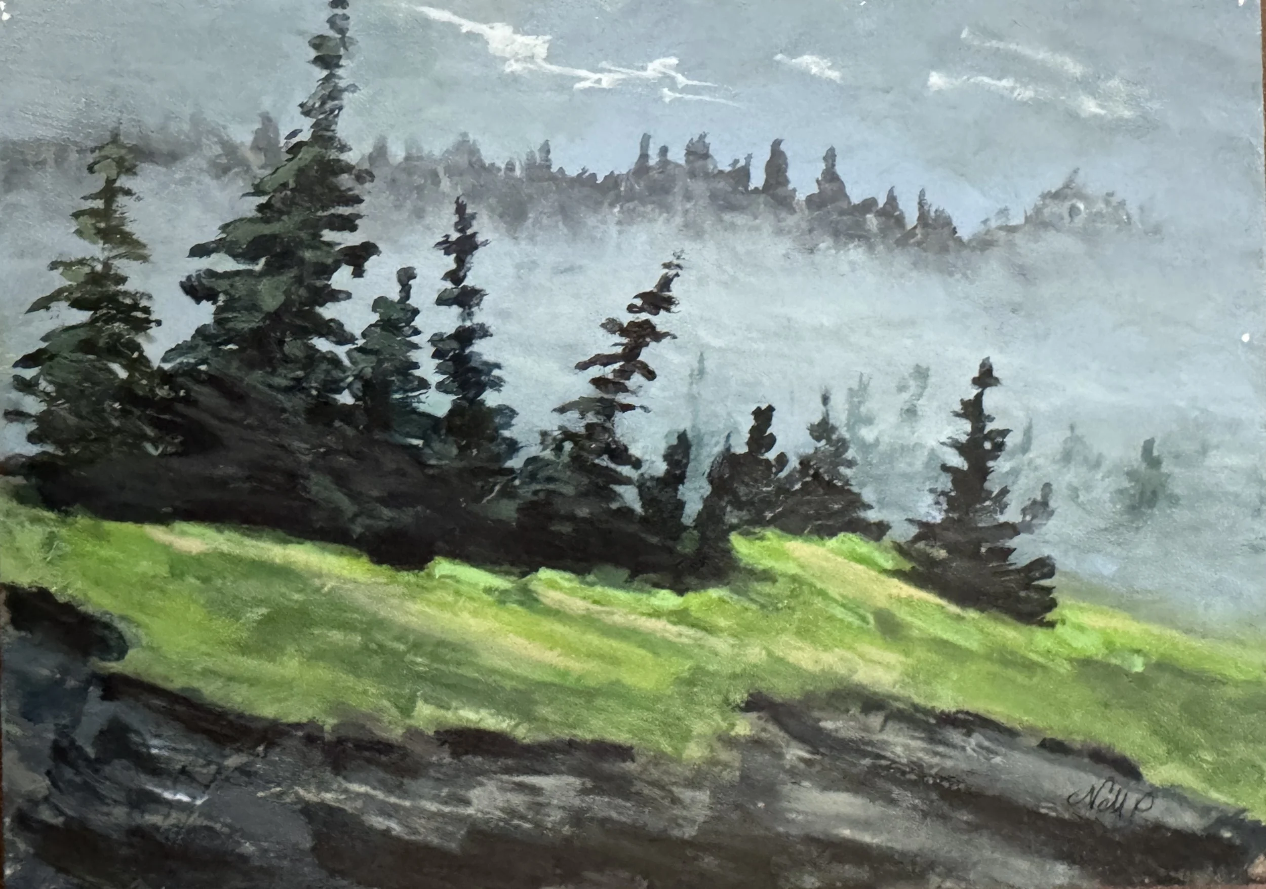 VIRGINIA BYWAYS 2   ACRYLIC   5X7   $85