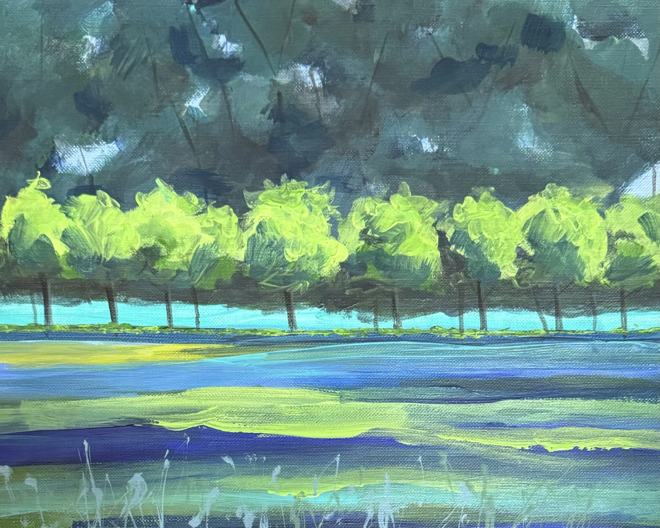 TREE LINE 2   ACRYLIC   8X10   $125