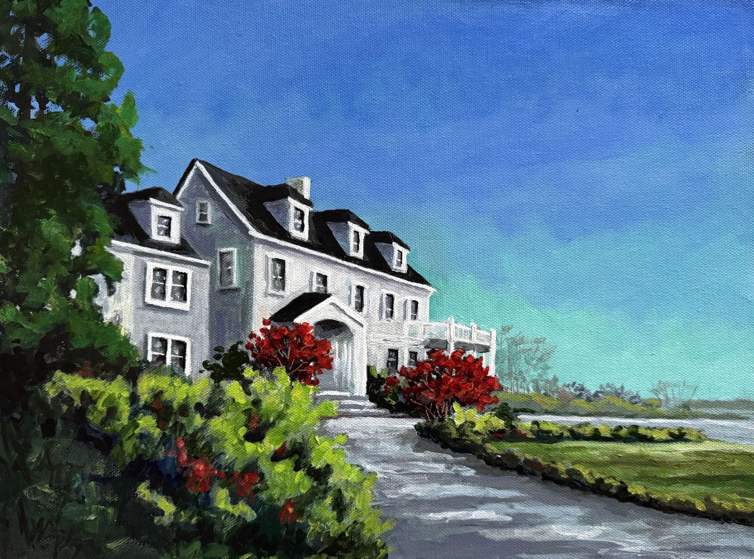 RIVER FARM   ACRYLIC   12X16   SOLD