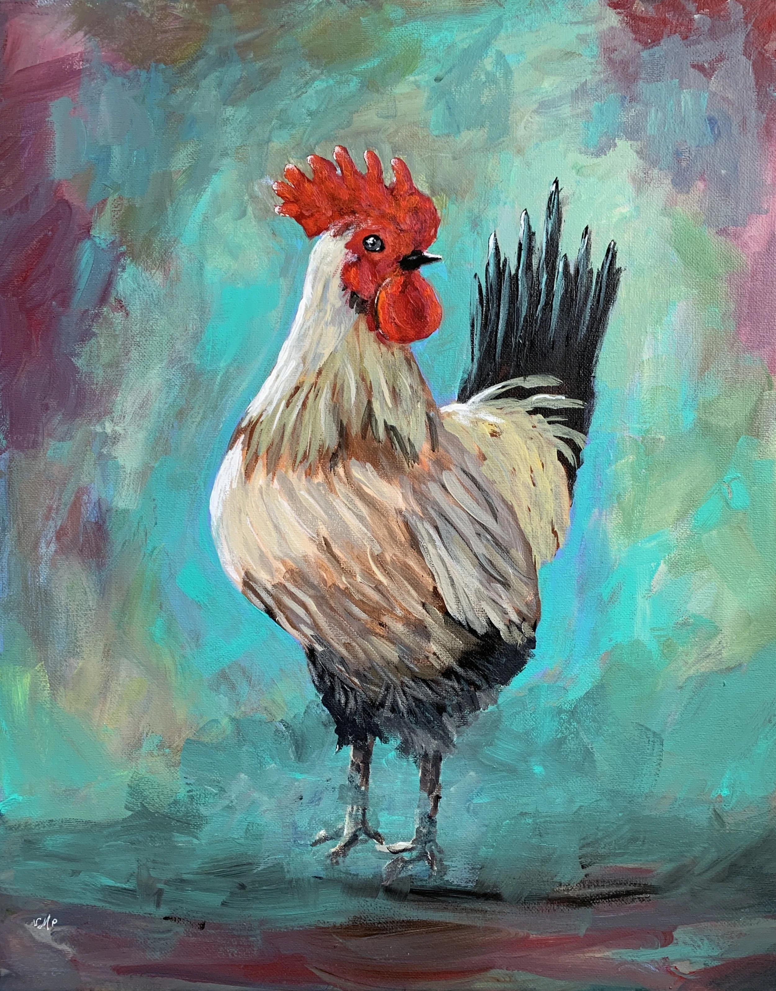  Rooster at Nalls Produce, 16×20, $250 