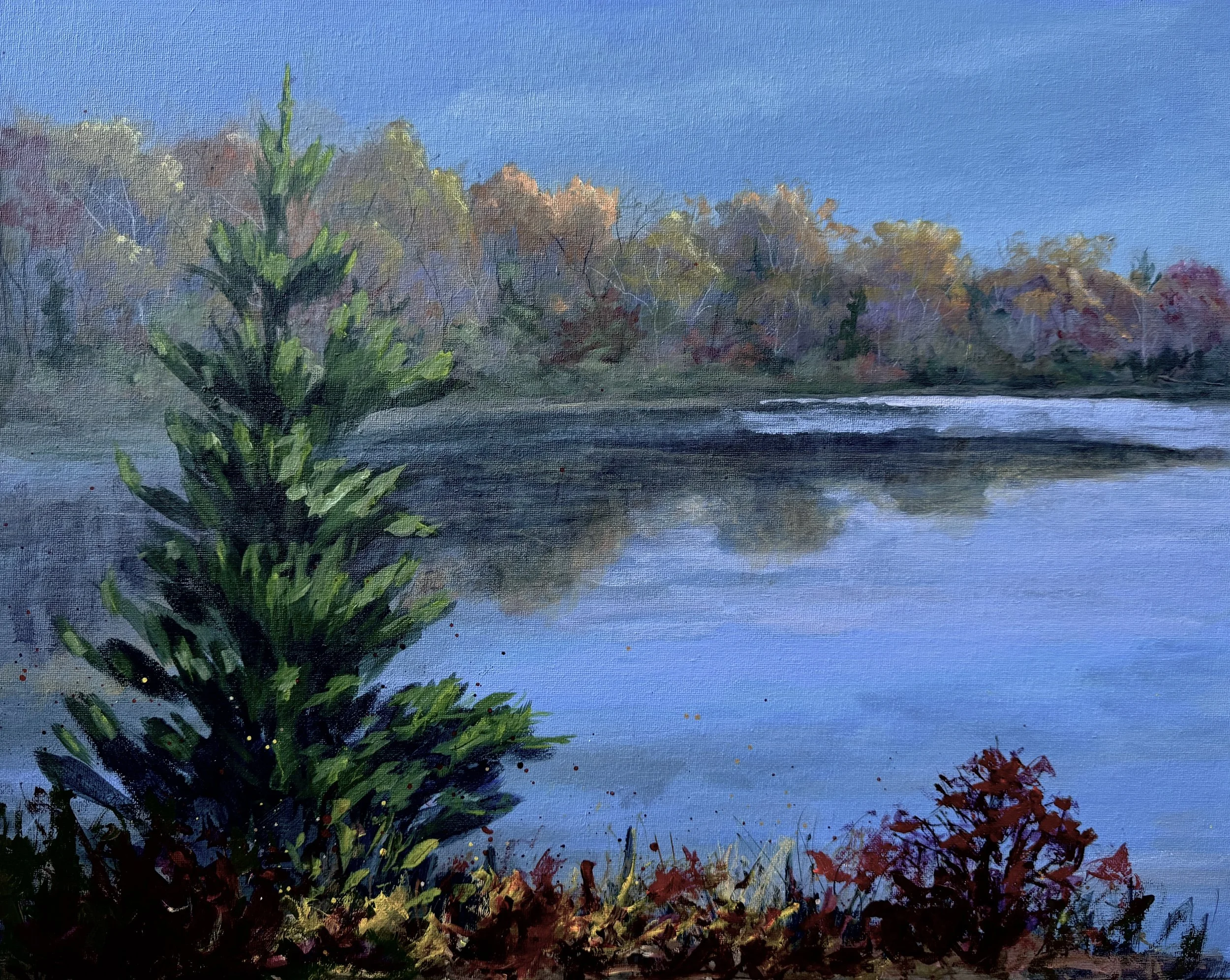 Autumn Lake in Kingstown, 16x20, $175  