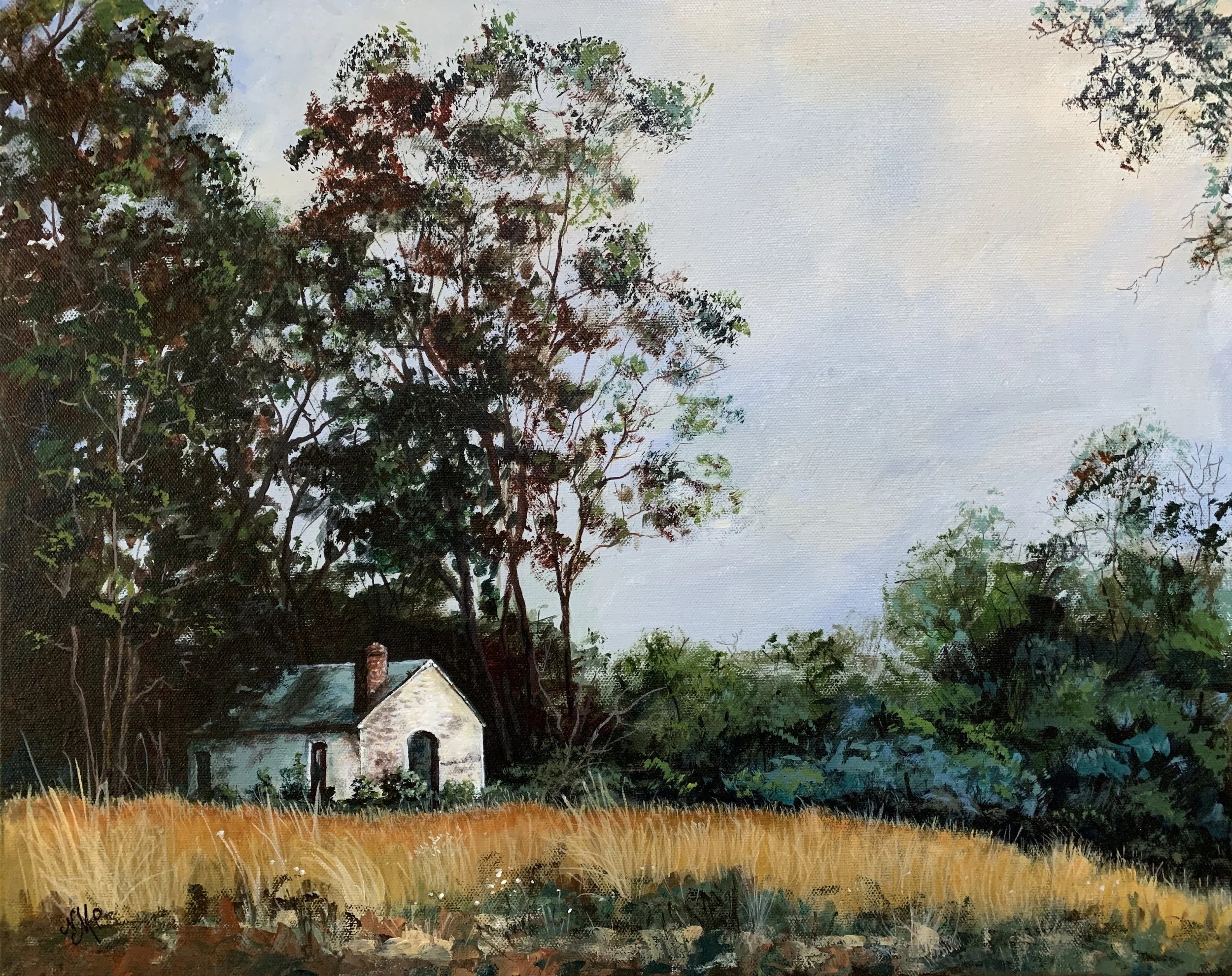 Hidden on a Road in Lorton, 16x20, $475