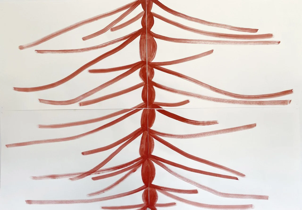 ONLY HUMAN - Silvia Bächli - Spine III, 2025