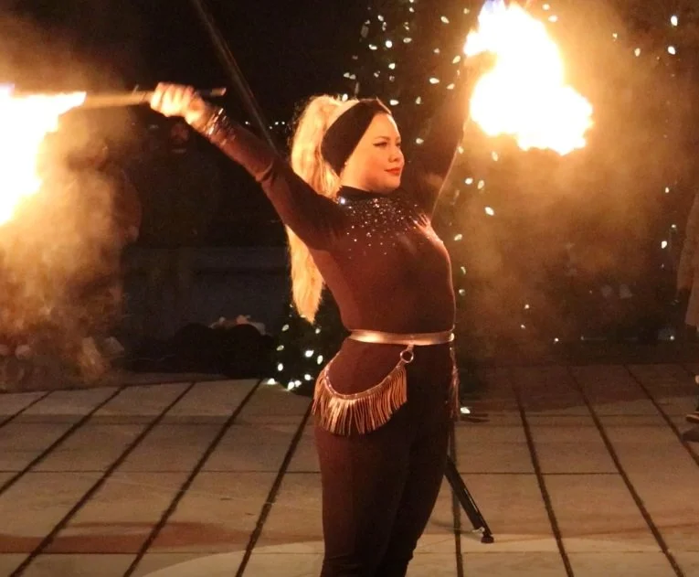 Fire Show in Toronto at Harbourfront during Winterfest