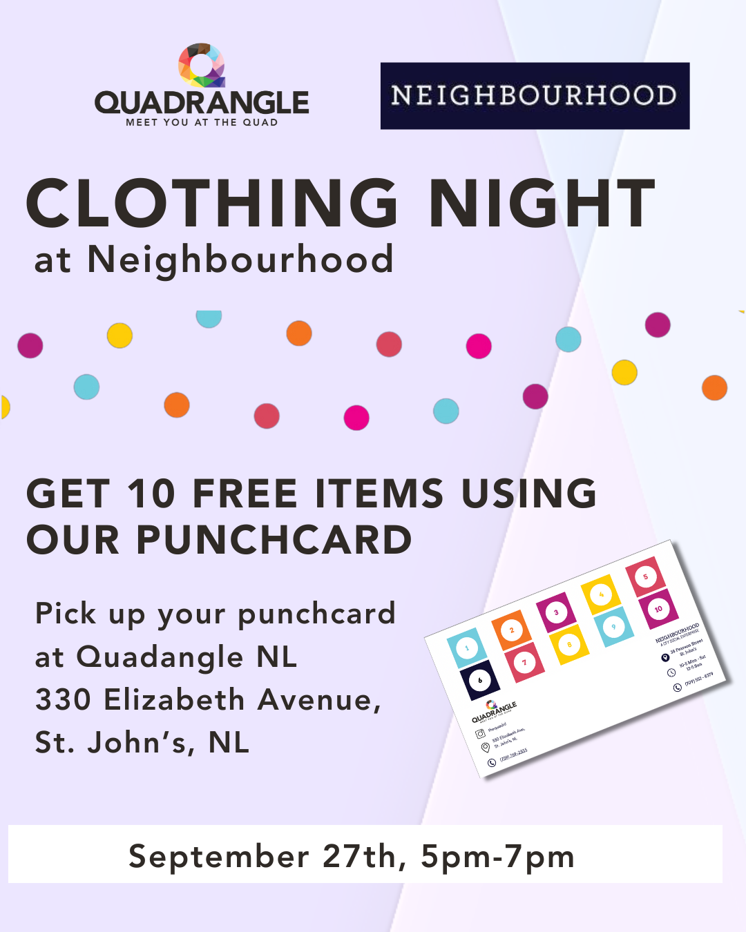 Clothing Night at Neighbourhood!