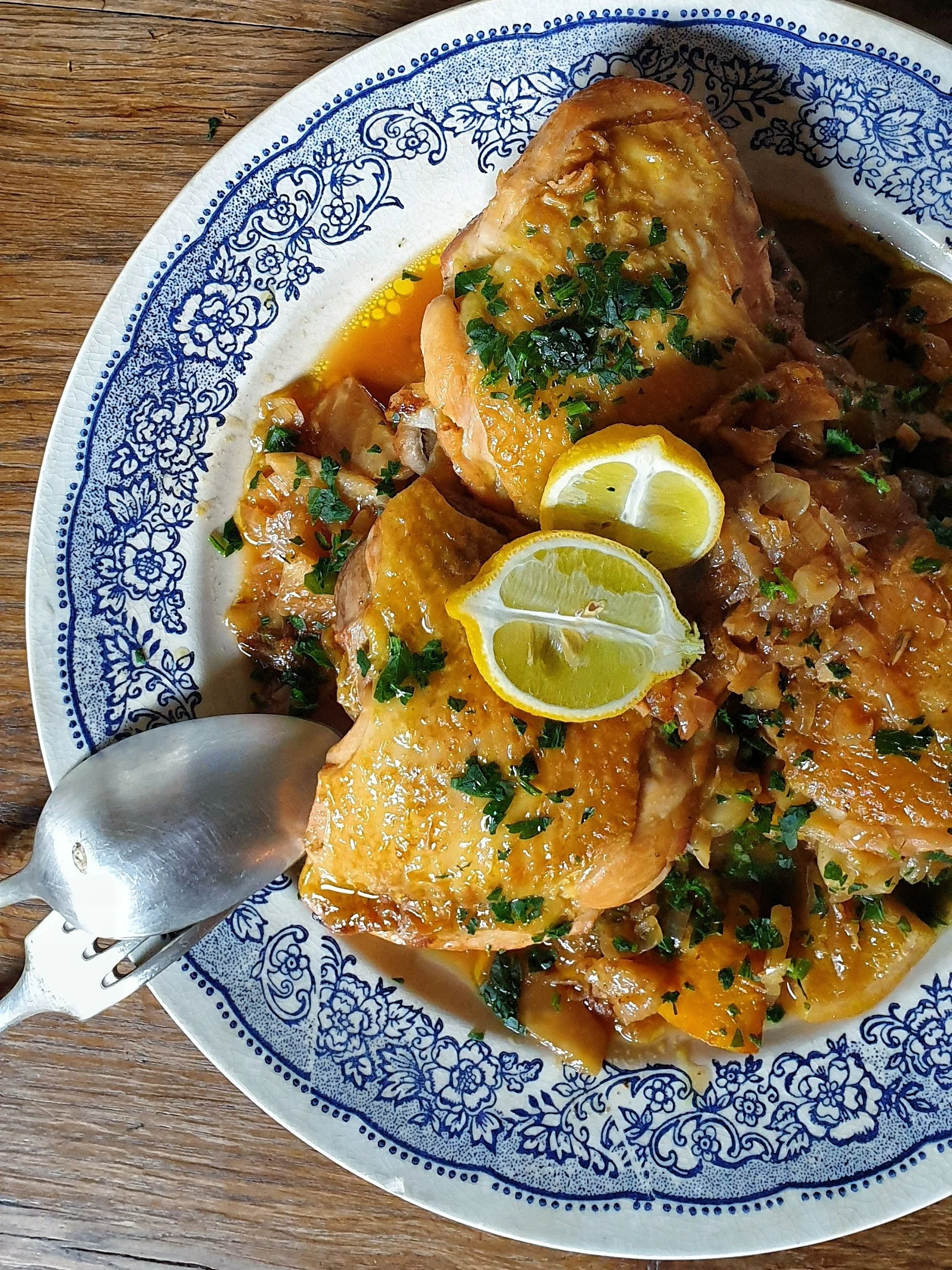 Lemon chicken in the Venetian way