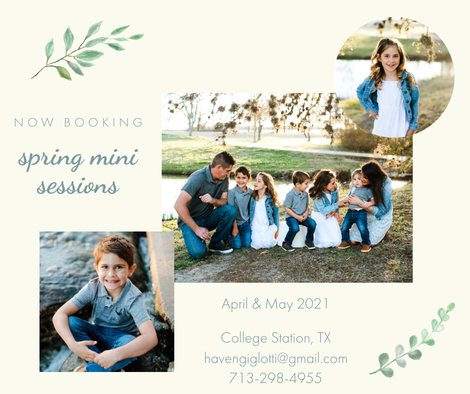 Spring Mini Sessions are Here!