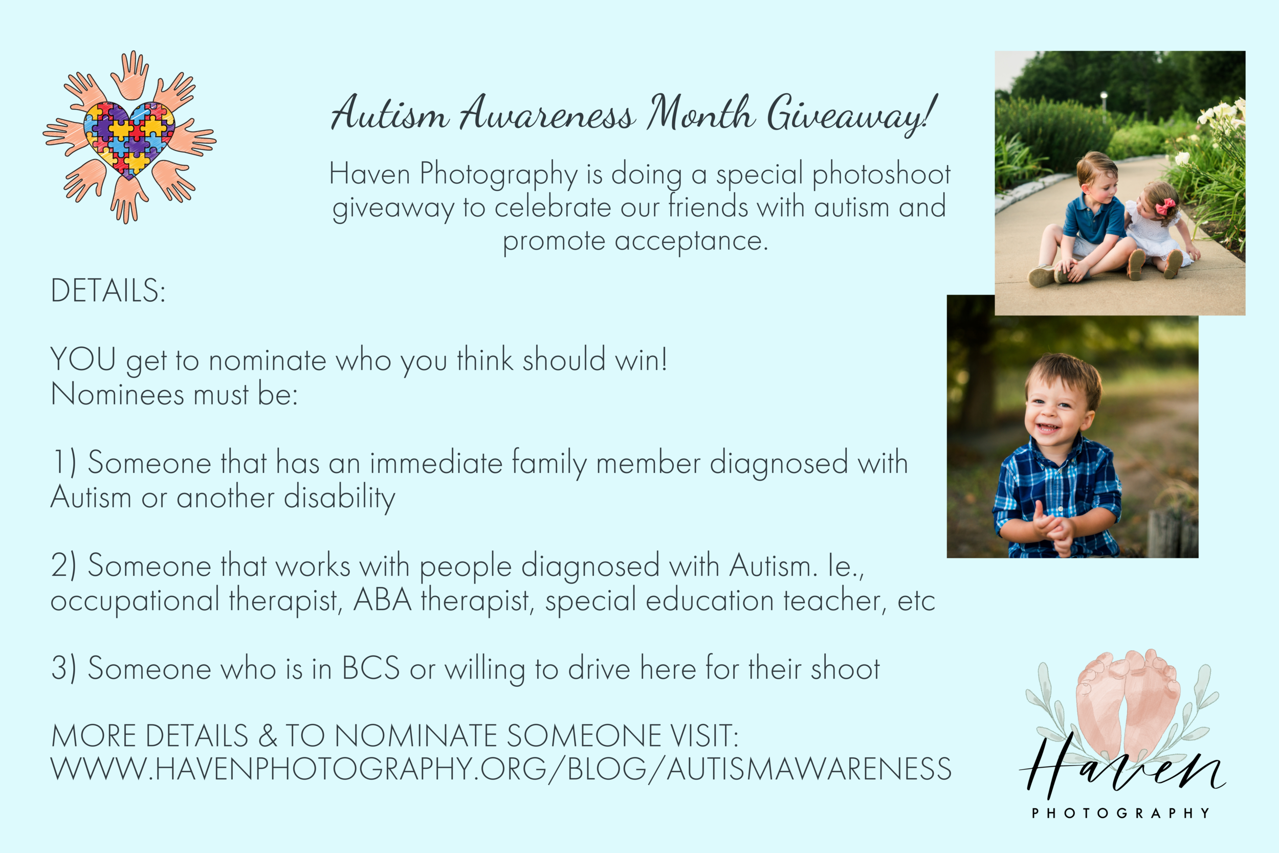 Autism Awareness Month: GIVEAWAY!