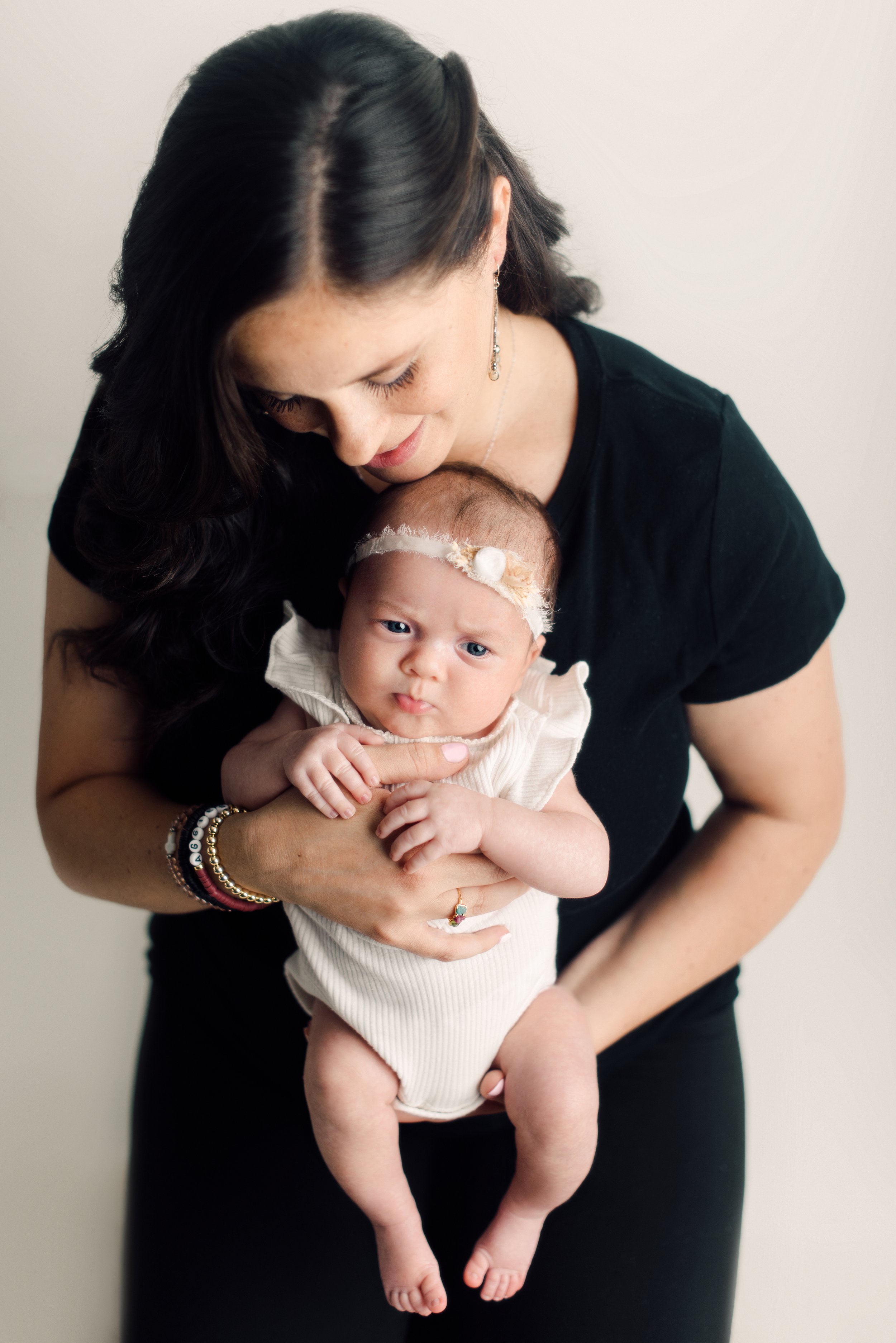 professional newborn photographer college station baby photos