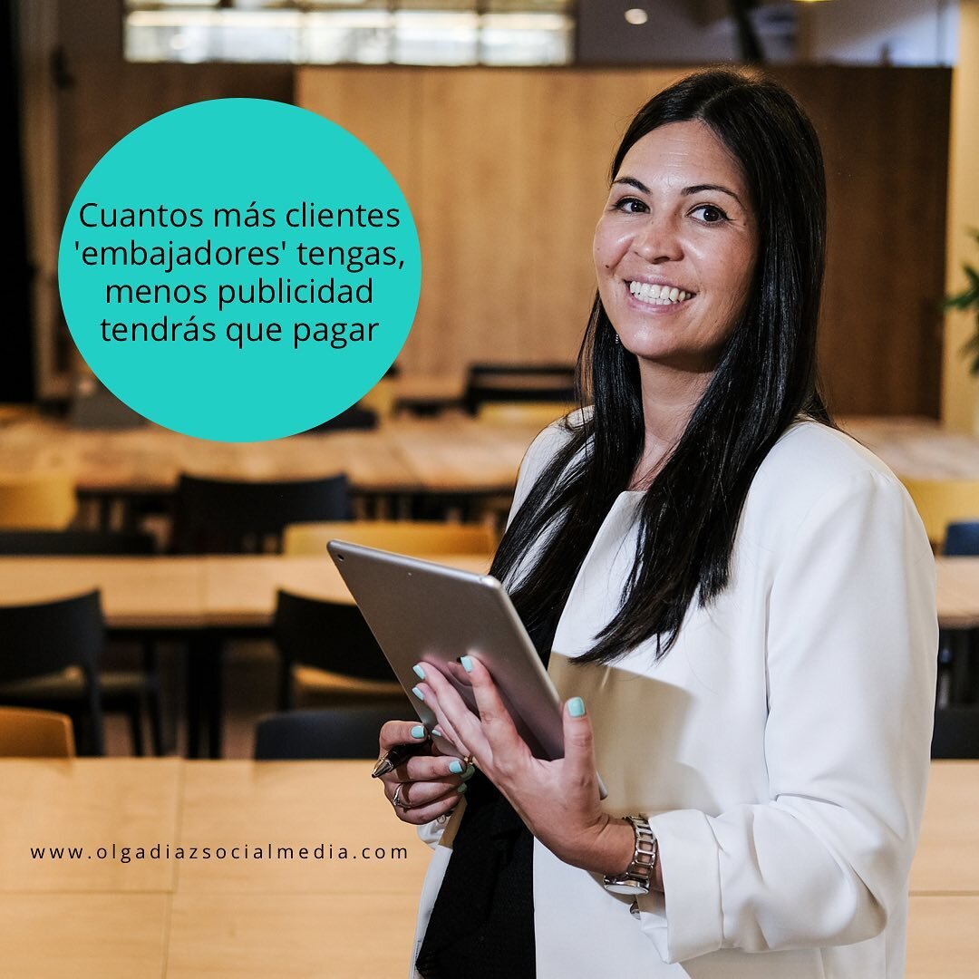 🖐 Tus clientes deben ser los mejores &lsquo;embajadores&rsquo; de tu marca.

💯 Porque no hay nada como una recomendaci&oacute;n para dar a conocer el buen hacer de tu marca.

❤️ Cuida a tus clientes, busca la excelencia, dales siempre un poquito m&