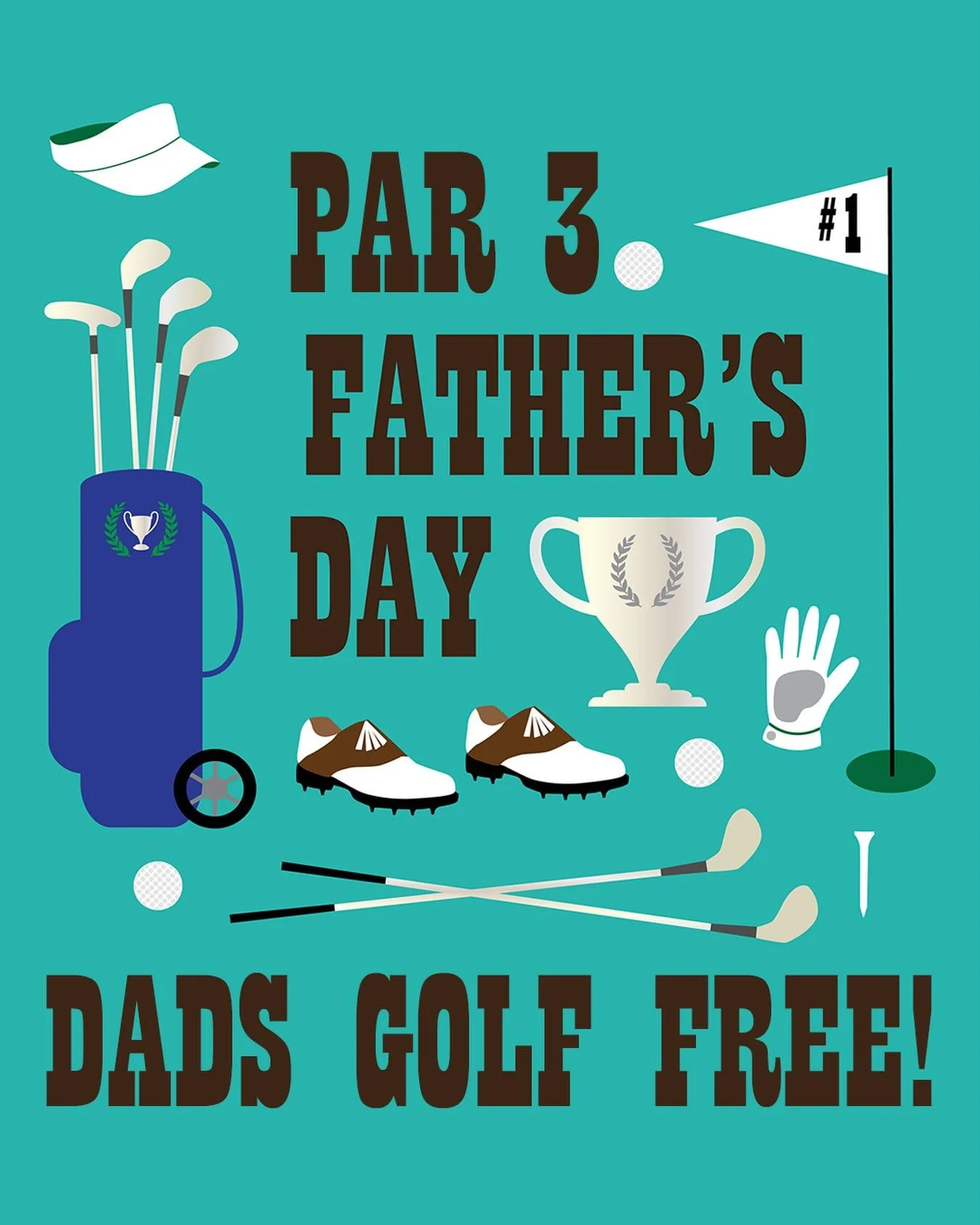 Dad&rsquo;s golf FREE this Father&rsquo;s Day! ⛳

This Sunday, bring Dad out to Sunnyside Par 3 and his round is on us.

Whether he&rsquo;s the guy who keeps score down to the last stroke, spends more time looking for golf balls than hitting them, or