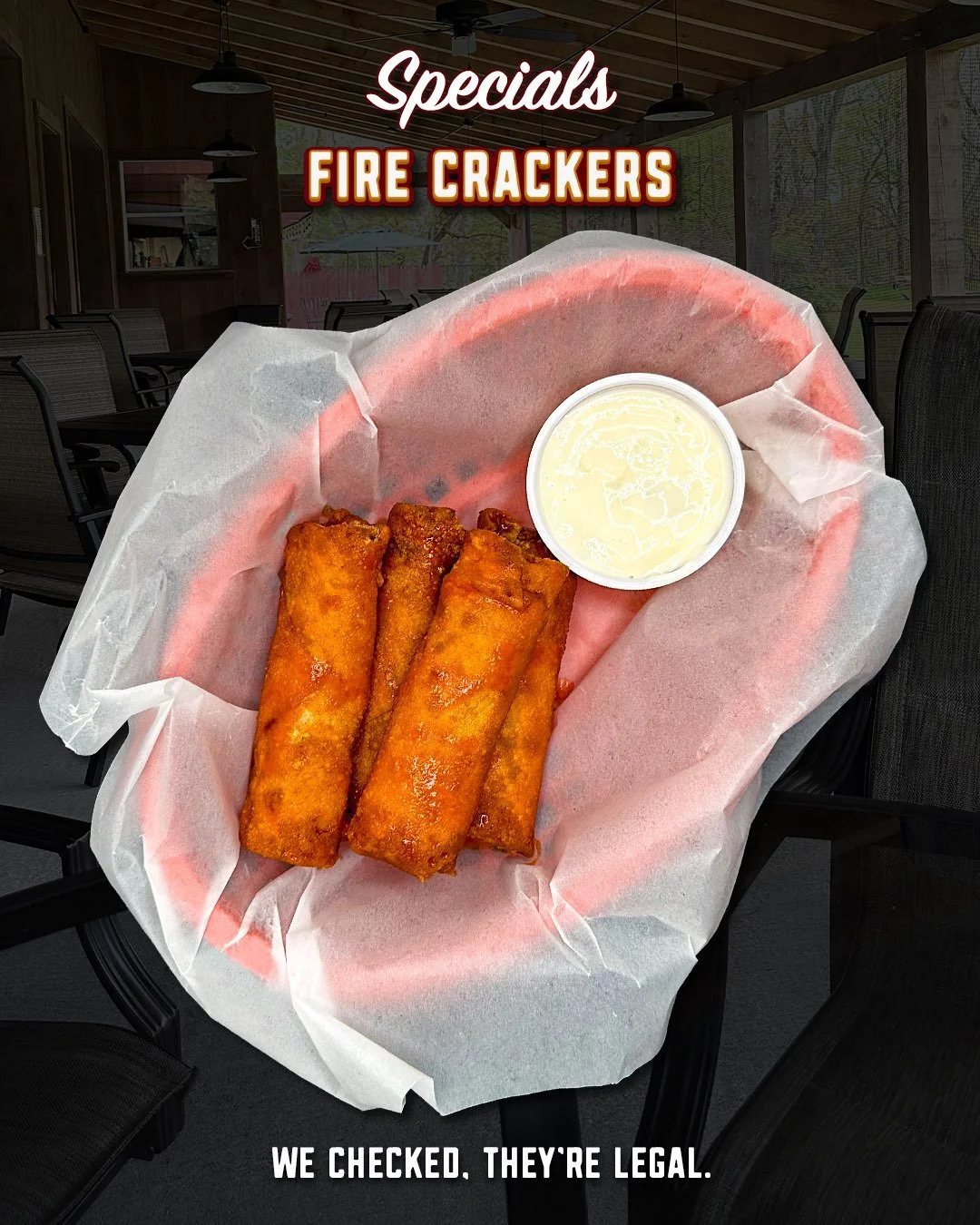 Don&rsquo;t let the name fool you. 💥 

Our Firecrackers won&rsquo;t make any noise&hellip; but they&rsquo;ll definitely get your attention.

These crispy pizza logs are stuffed with melty cheese and just the right amount of heat, making them the per