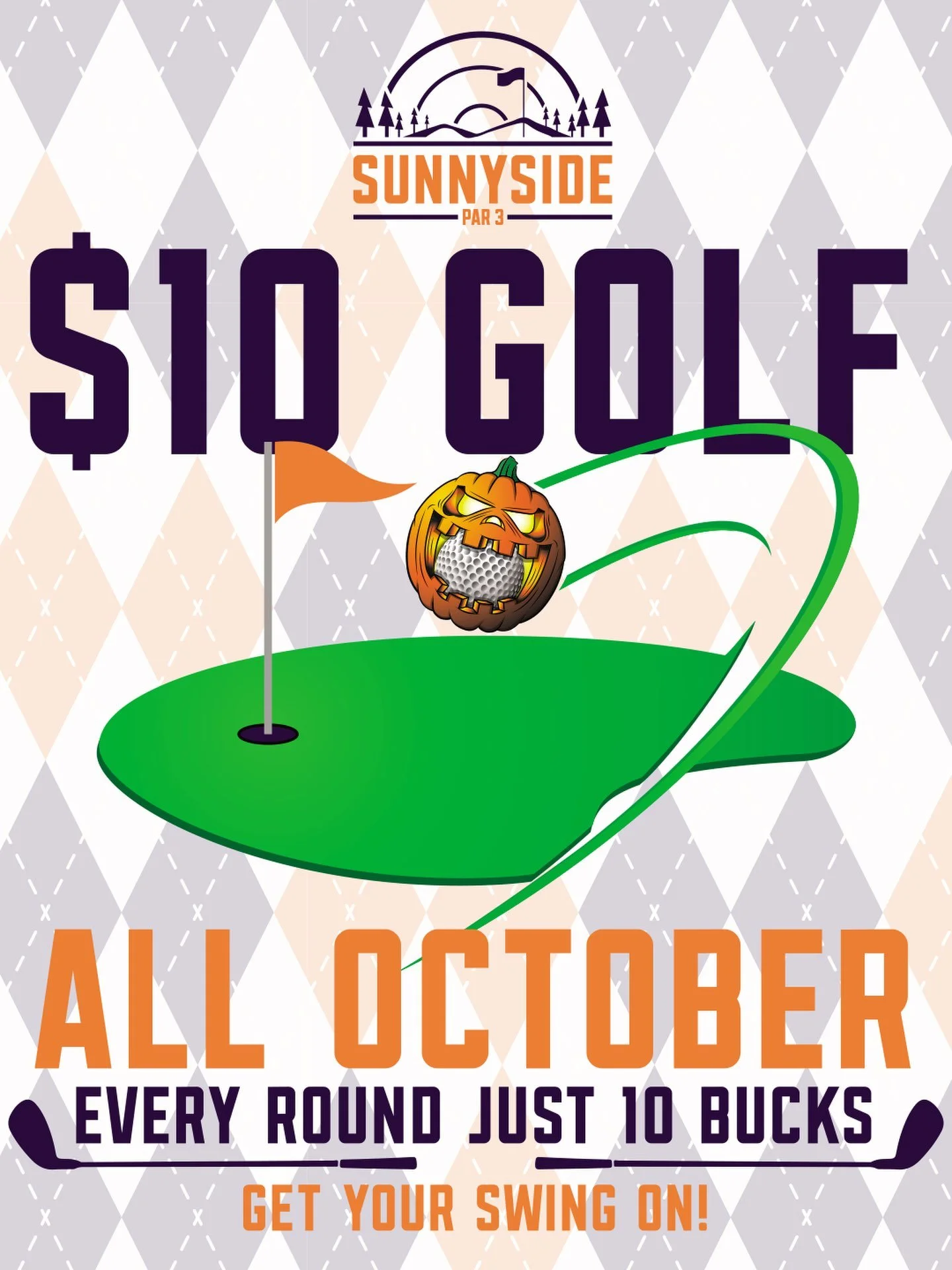 October golf just got ridiculously cheap. 🎃⛳️

For the entire month of October, every round at Sunnyside Par 3 is just $10.

Cooler weather, fall colors, and 18 holes for ten bucks? That&rsquo;s a pretty solid excuse to squeeze in a few more rounds 