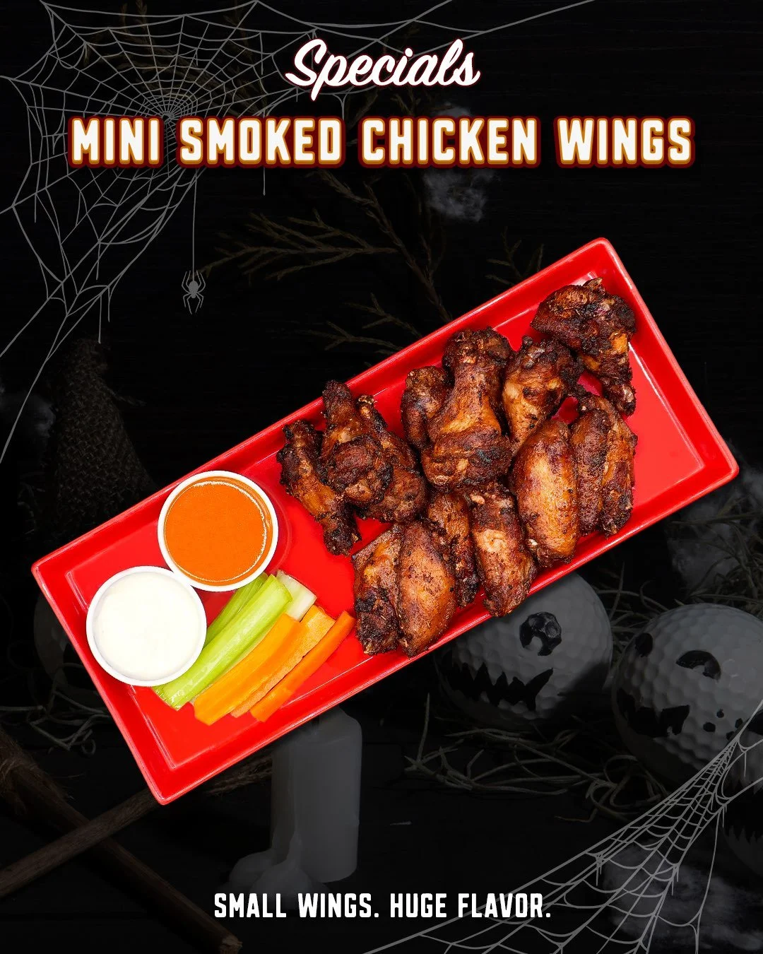 The wings are mini. The flavor absolutely is not. 🍗🔥

The Mini Smoked Chicken Wings might be smaller in size, but these things are absolutely packed with flavor. They&rsquo;re smoked and coated in a bold, vibrant seasoning that hits you before you 