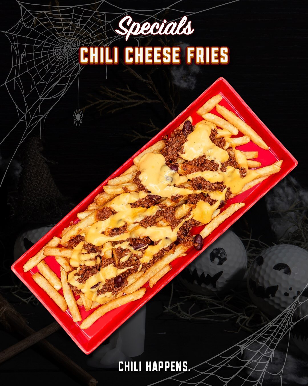 We took a perfectly innocent basket of fries and made a complete mess of it. 🍟😂

Our Chili Cheese Fries start with crispy golden fries, then get buried under homemade chili, beer cheese, and sour cream.

Hot, cheesy, hearty, and just messy enough t