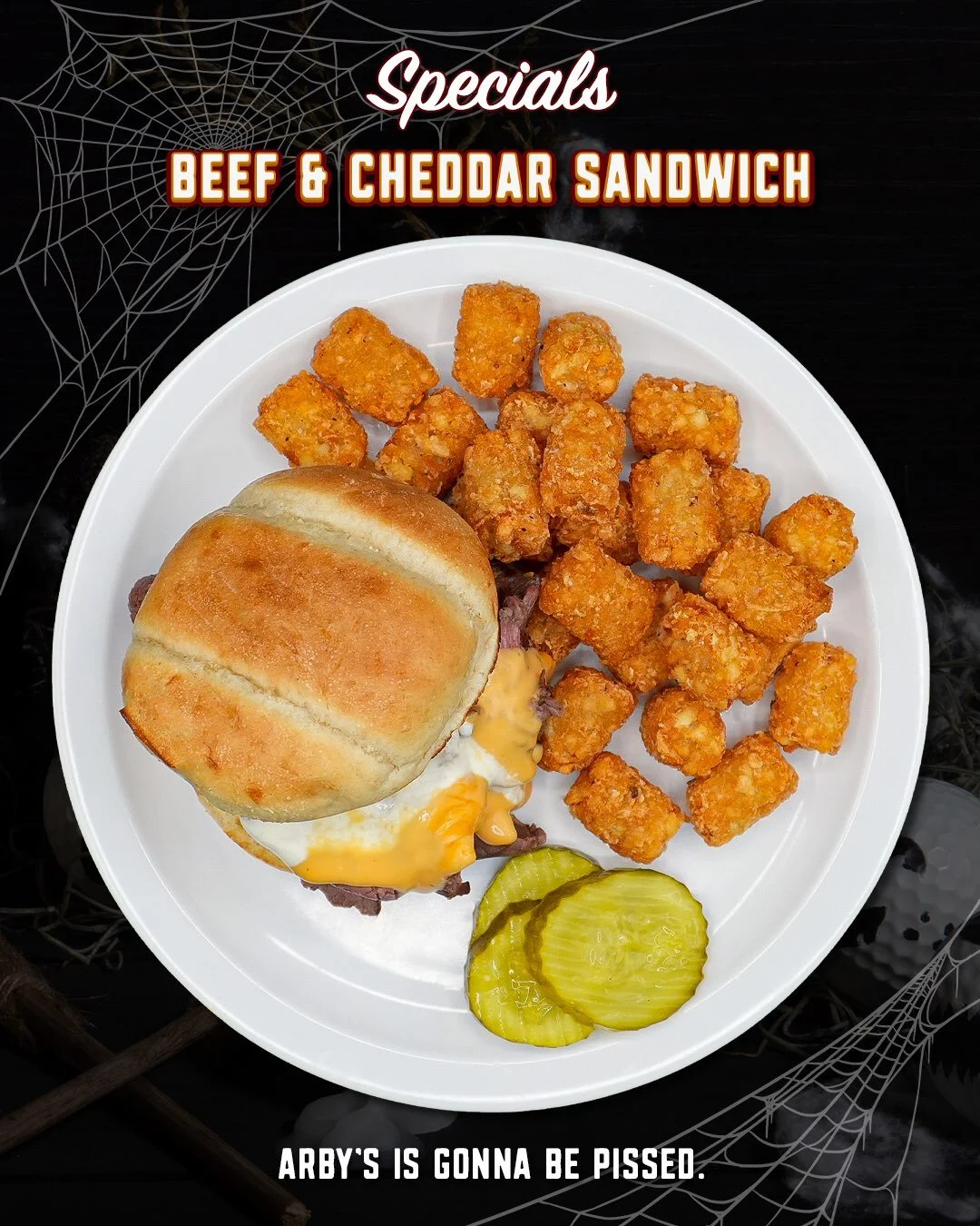 Arby&rsquo;s might want to look away. 👀🥪

Our Beef &amp; Cheddar Sandwich starts with top round beef roasted right here in-house, piled onto a toasted bun and topped with cheddar beer cheese and horseradish mayo.

Tender roast beef, rich, creamy be