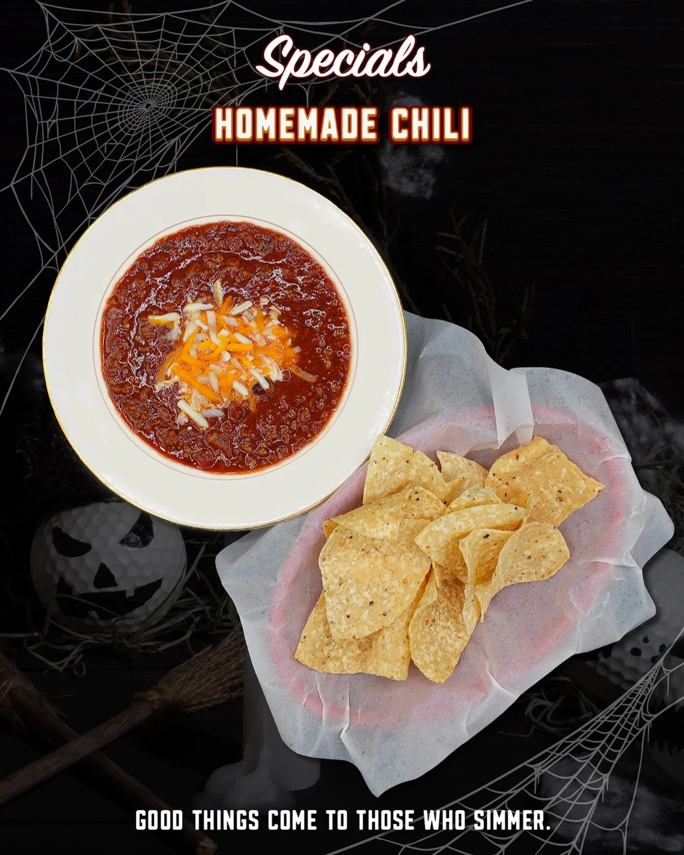 It&rsquo;s getting chili outside. 🥶🌶️

Sorry, we had to. 😂

With the temperatures dropping and fall in full swing, there&rsquo;s no better time to bring back a little homemade comfort food!

Our Homemade Chili is simmered up right here at Sunnysid