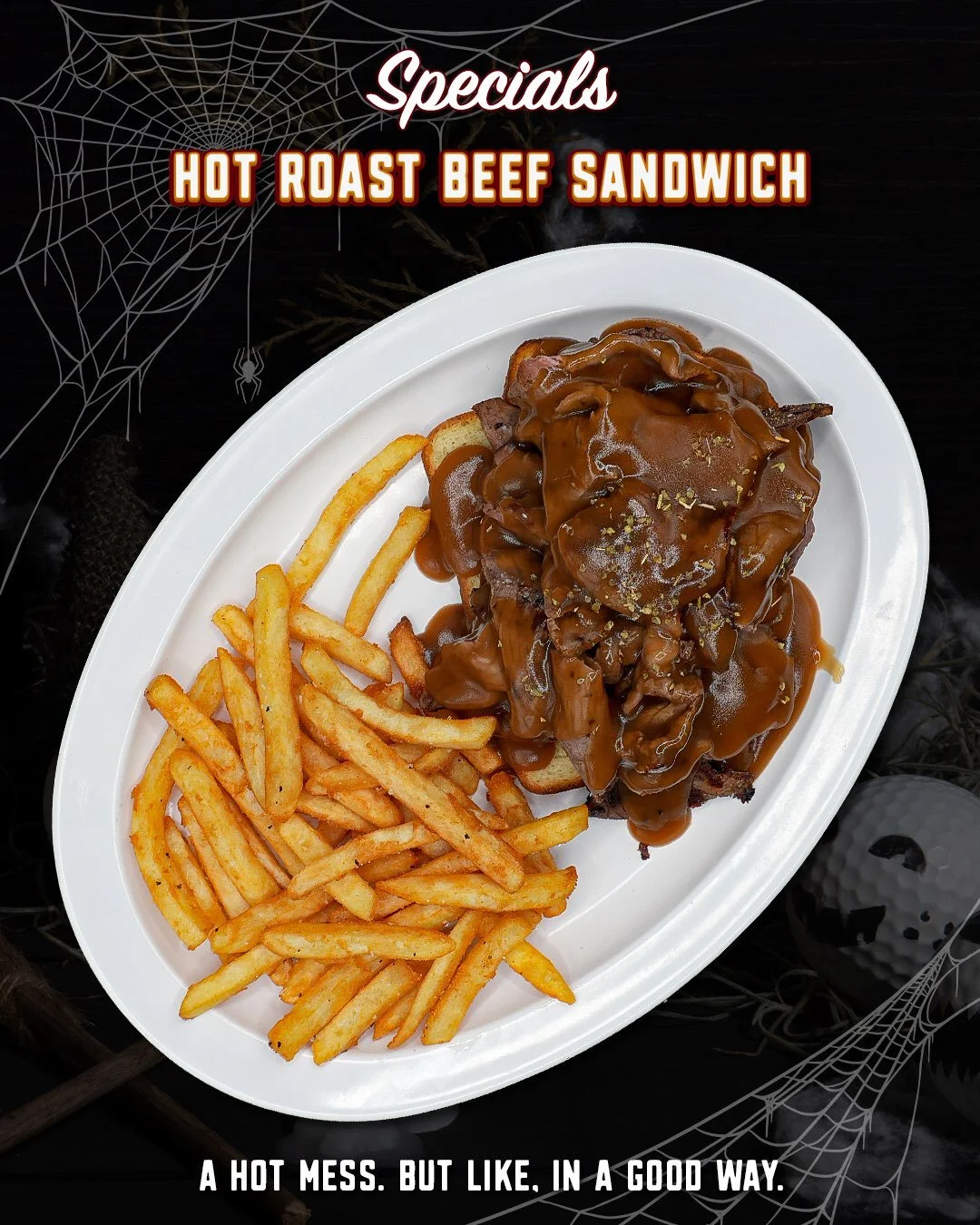ALL ABOARD THE GRAVY TRAIN! 🚂🥩

If you&rsquo;re a fan of good, old-fashioned comfort food, our Hot Roast Beef Sandwich has your name written all over it!

We&rsquo;re talking tender hot roast beef piled onto toasted white bread, served open-faced a