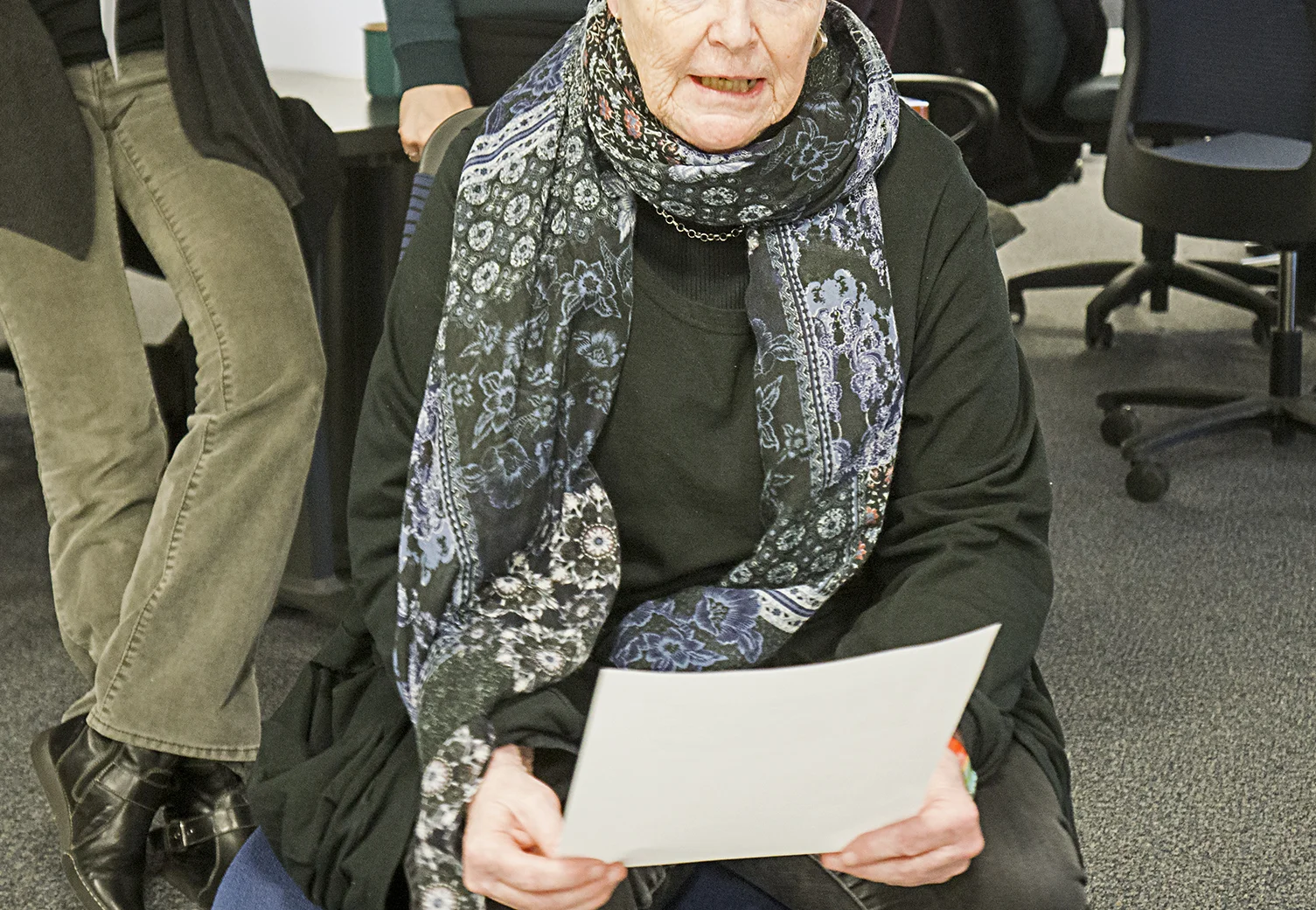  Texts found from the 'political left', intellectuals from the 1960's (especially May '68 generation) to present, such as Occupy in 2008, are read out by audiences. Texts included Marcuse, Horkheimer, Adorno, Fanon, Meinhoff, Badiou, and Malik, among