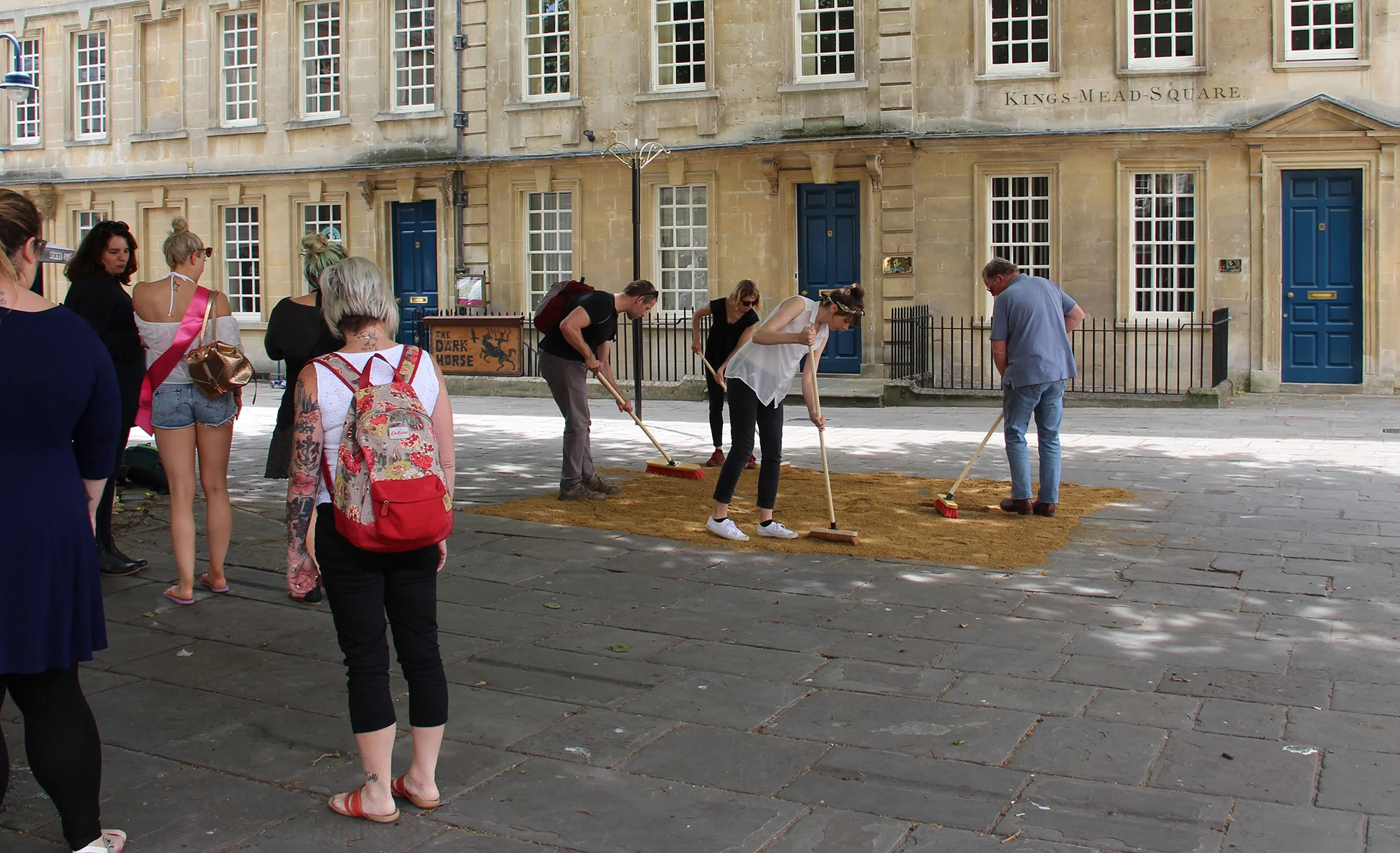 The work as it appeared in the exhibition Embodied Cartographies (2017), in Bath, UK, curated by Fay Stevens, Bath. Performers Lydia Halcrow, Doug Clark, Jessica Shephard. Photographs by Ryan Wynn. 