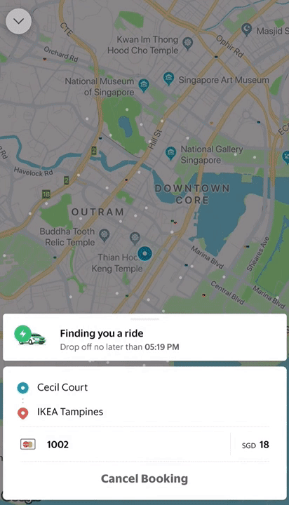 01 Showing available drivers on the map