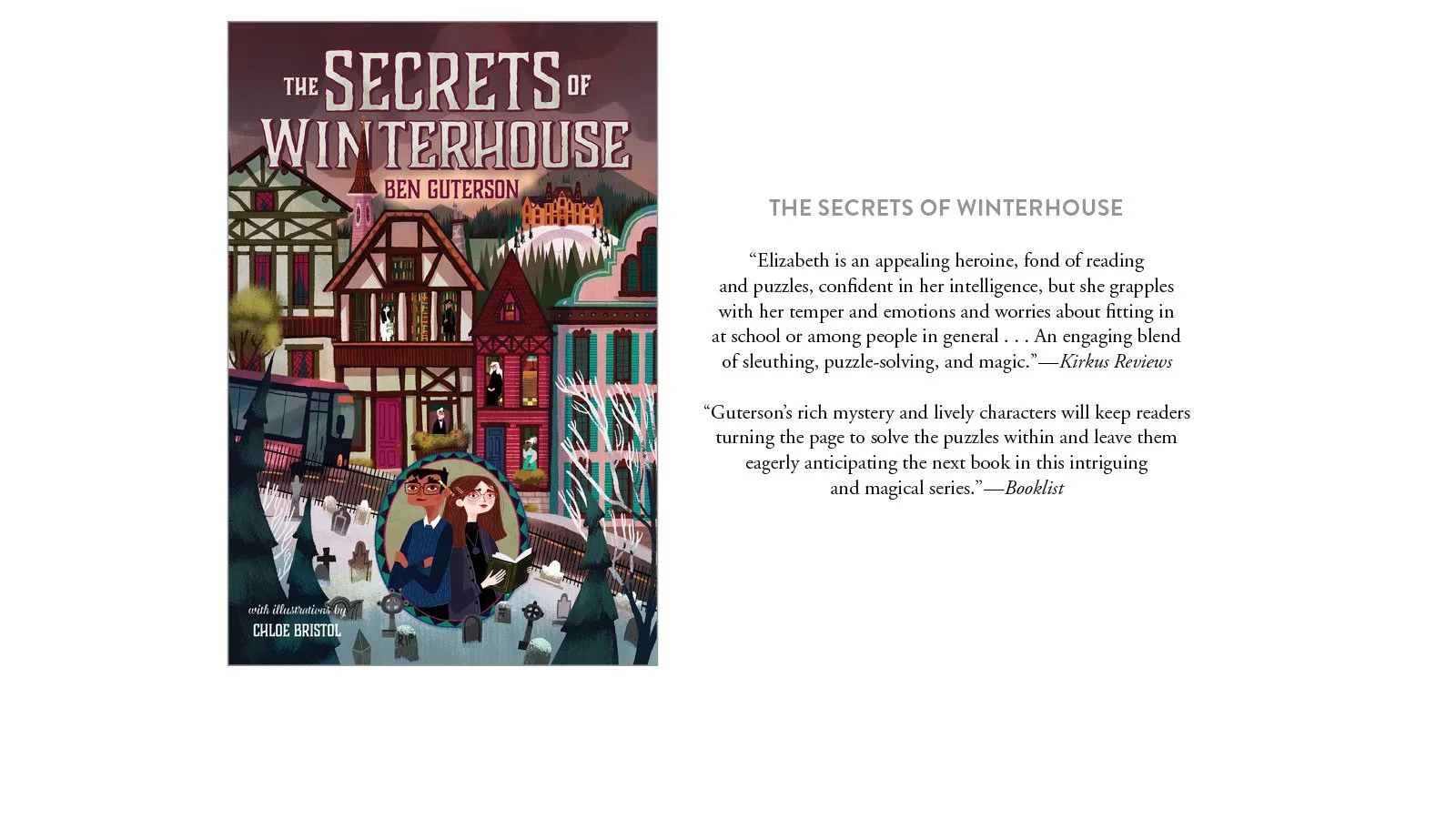 Winterhouse By Ben Guterson - Paperback In Very Good Condition (Illustrated)
