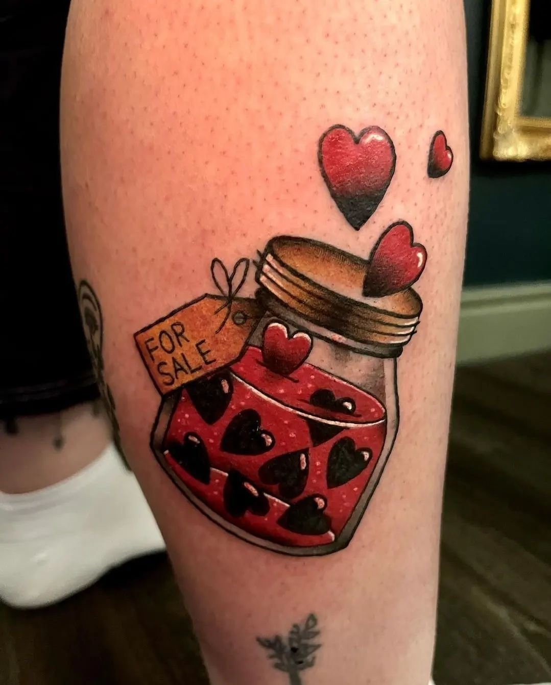Heart for sale. Traditional jar of hearts by @howlthetattooer 
.
.
.
.
.
#tattoo #tattoos #tattooed #inked #ink #tradworkerssubmission #traditionaltattoo #tradworkers #tradtattoos #colourtattoo #colortattoo #traditionaltattoos #neotraditionaltattoo #