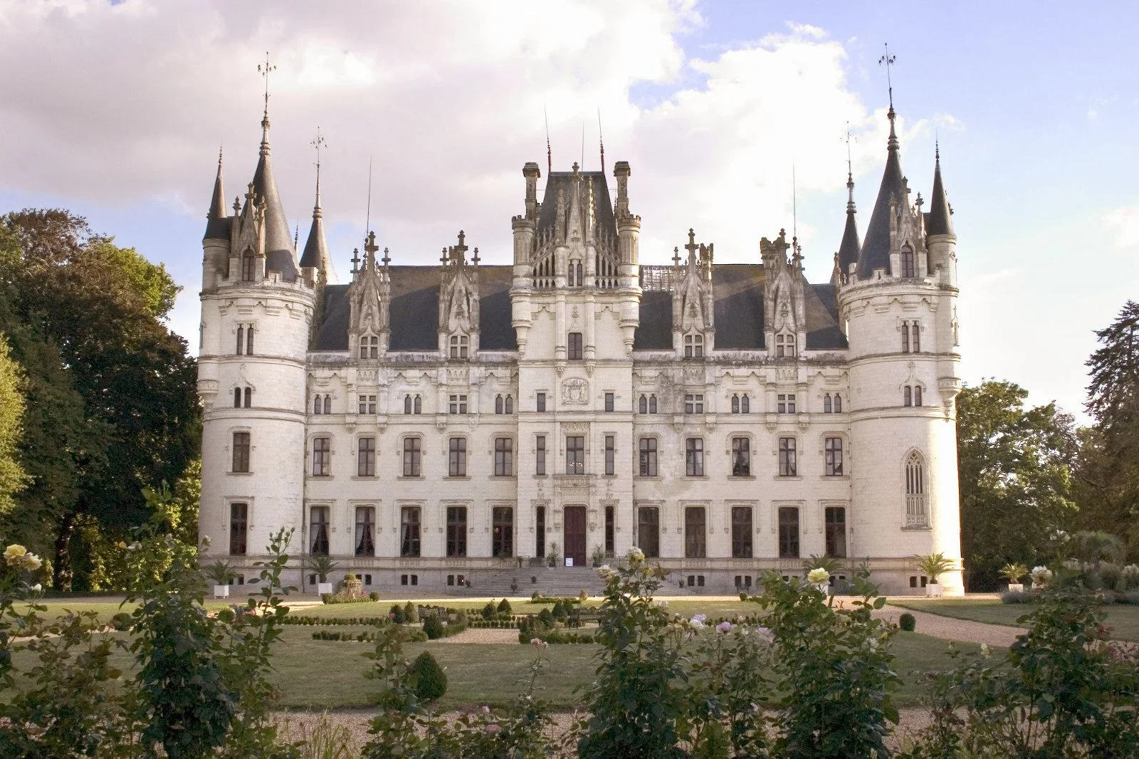 Chateau de Challain la Potherie fairytale castle in the Loire Valley France neo gothic wedding venue
