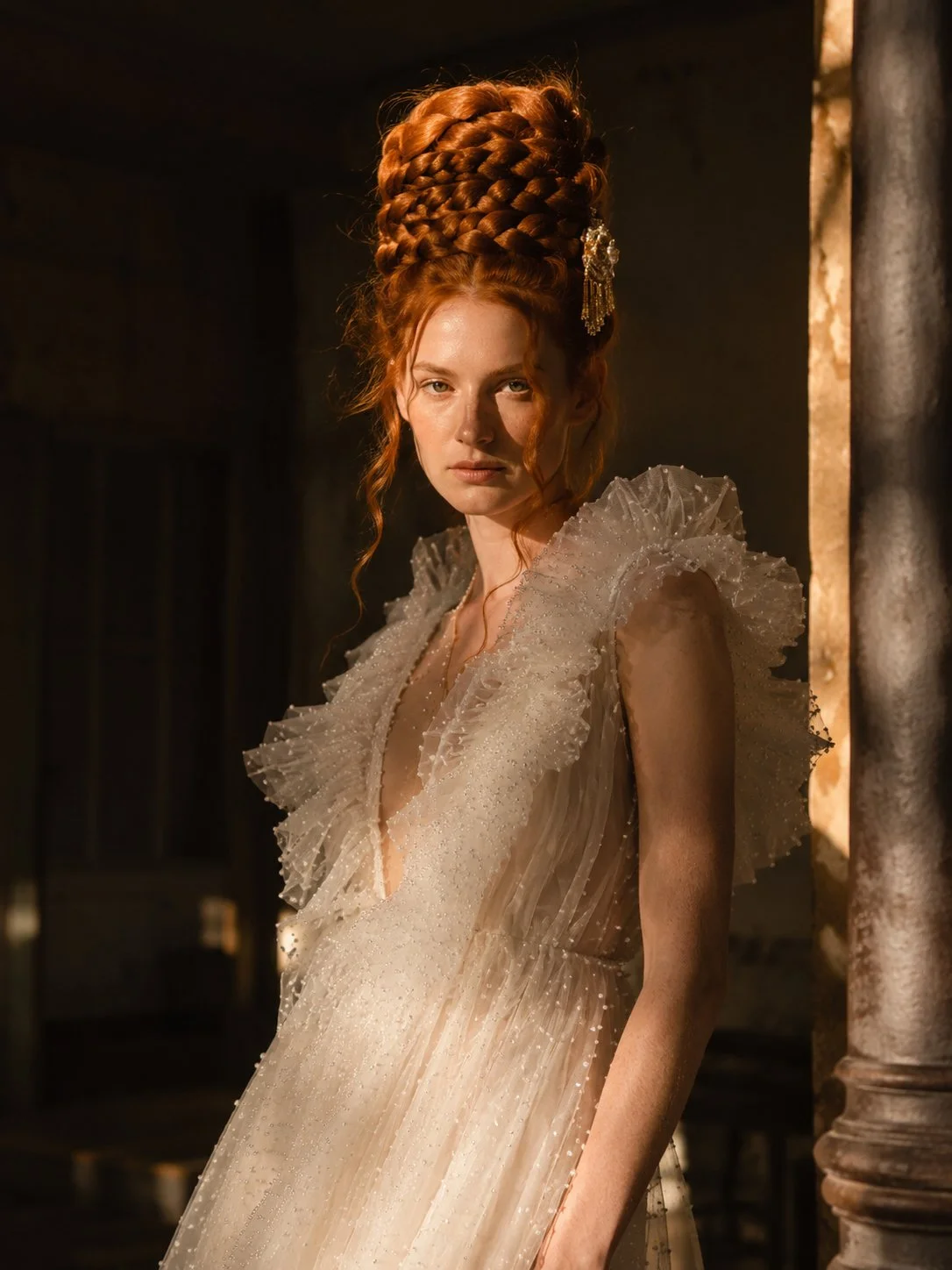 Editorial Redhead Bride | Luxury Wedding Photographer France