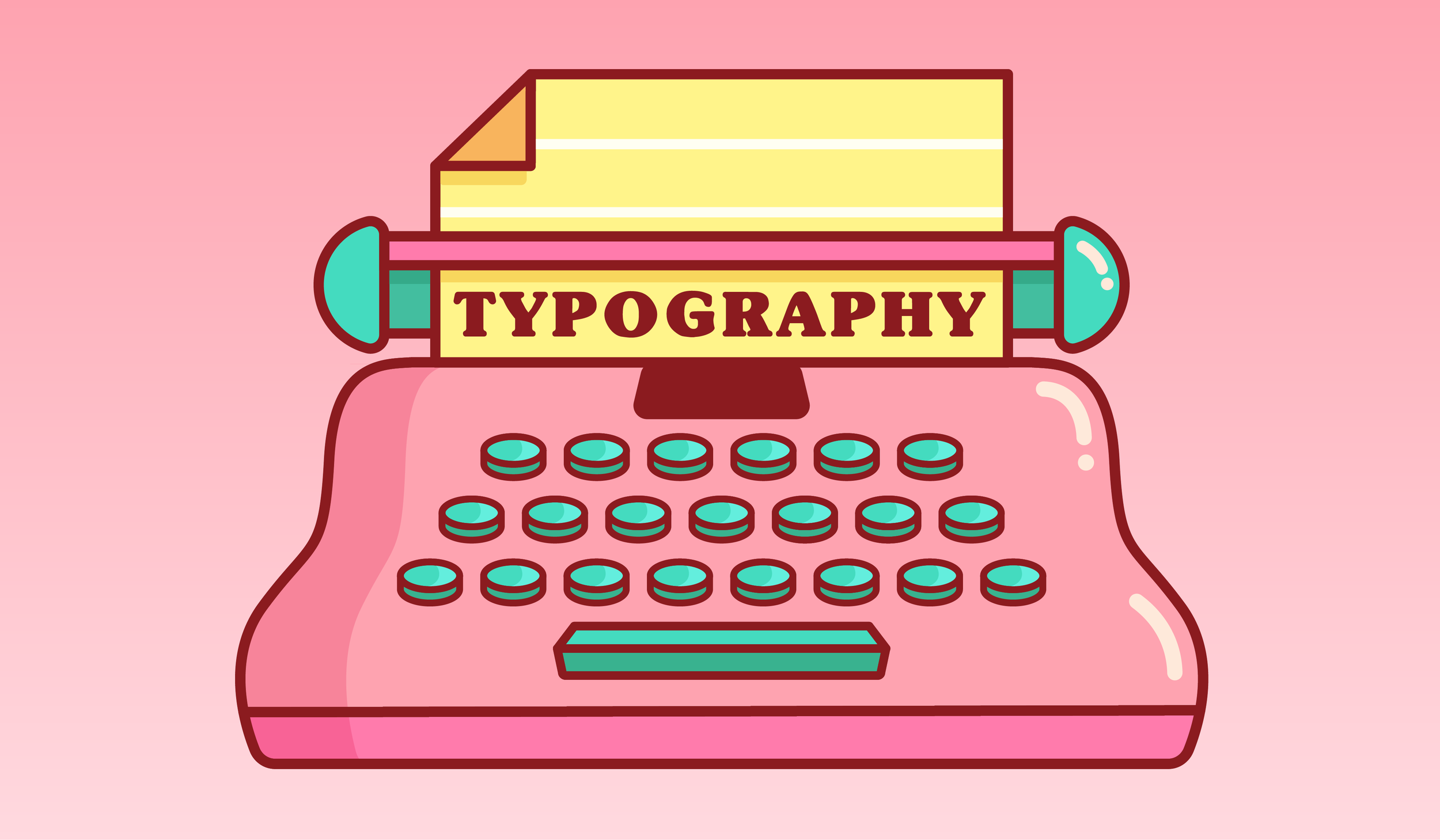 Website Header Design - Typography