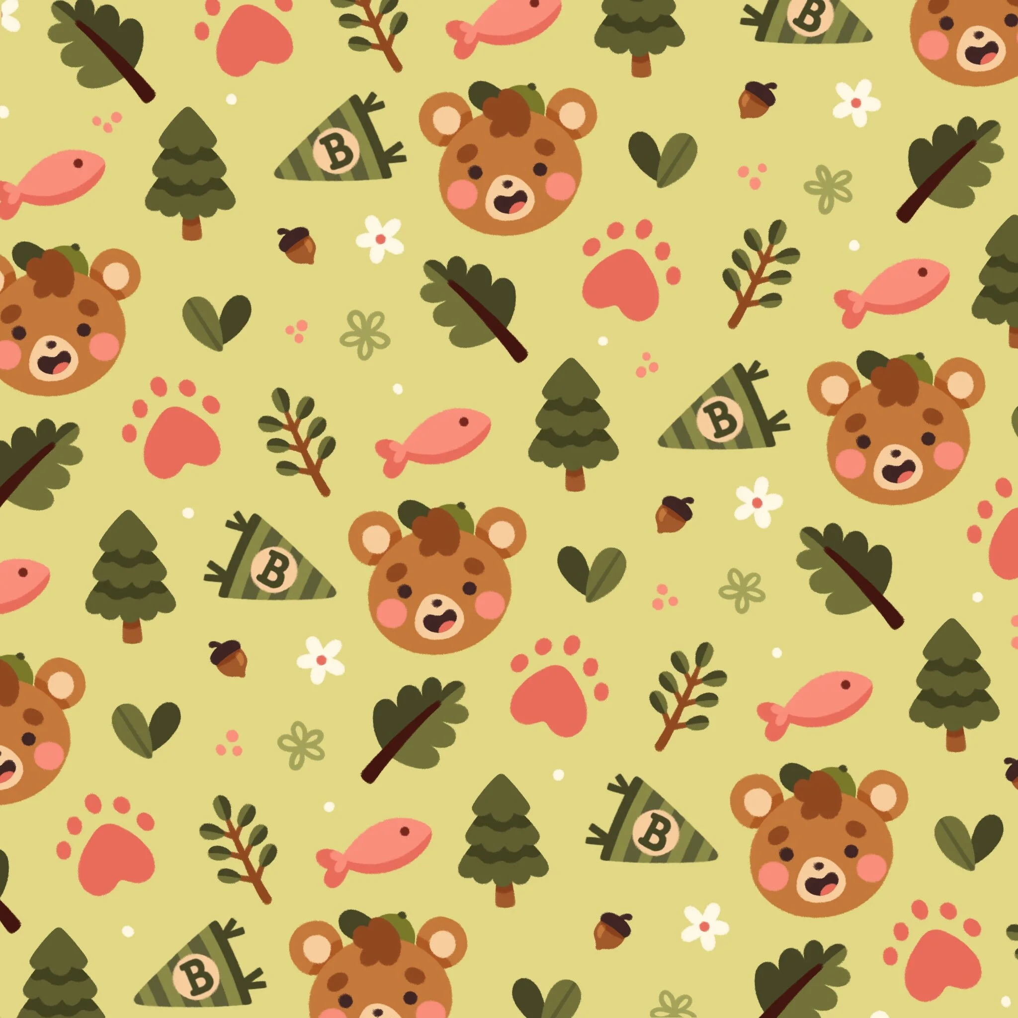 Surface Pattern Design - Beary Good